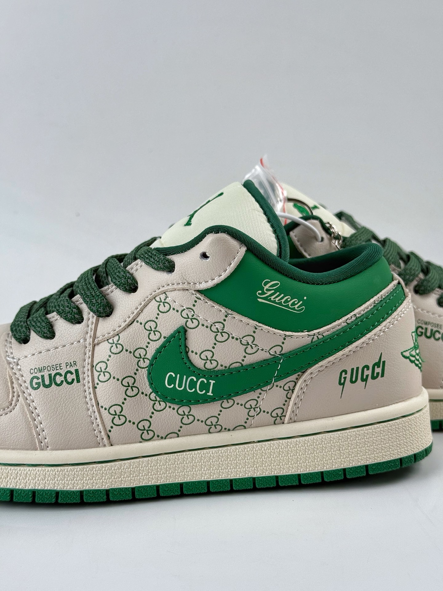 280 Nike Jordan Air Jordan 1 x GUCCI 米绿小勾满天星 QD1988-001