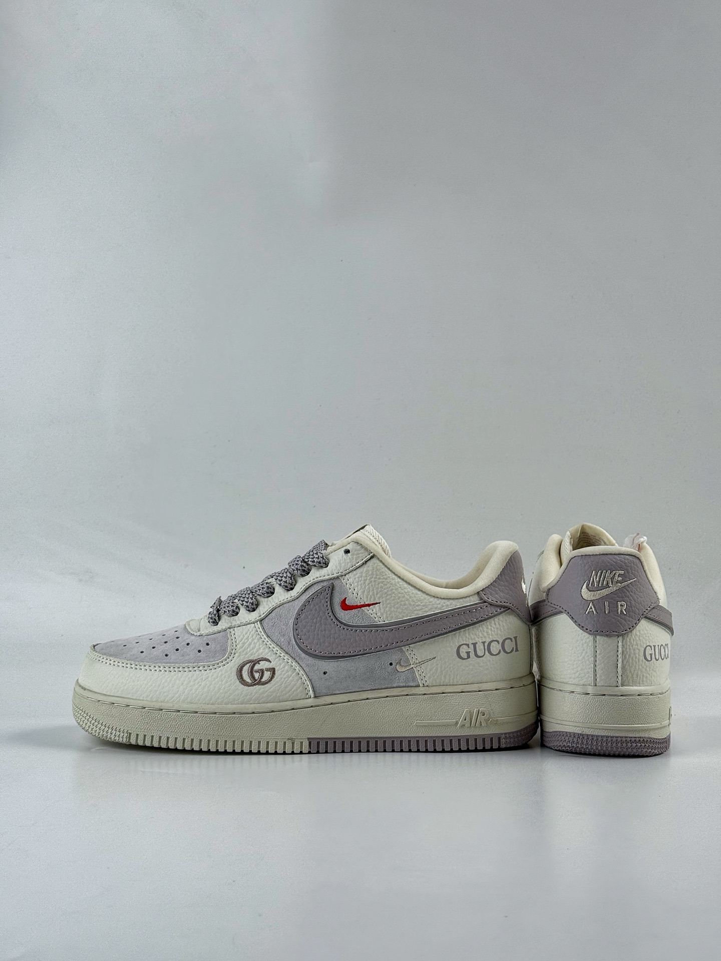 260 Nike Air Force 1 Low 07 x GUCCI 白灰双小勾满天星 YF9511-807