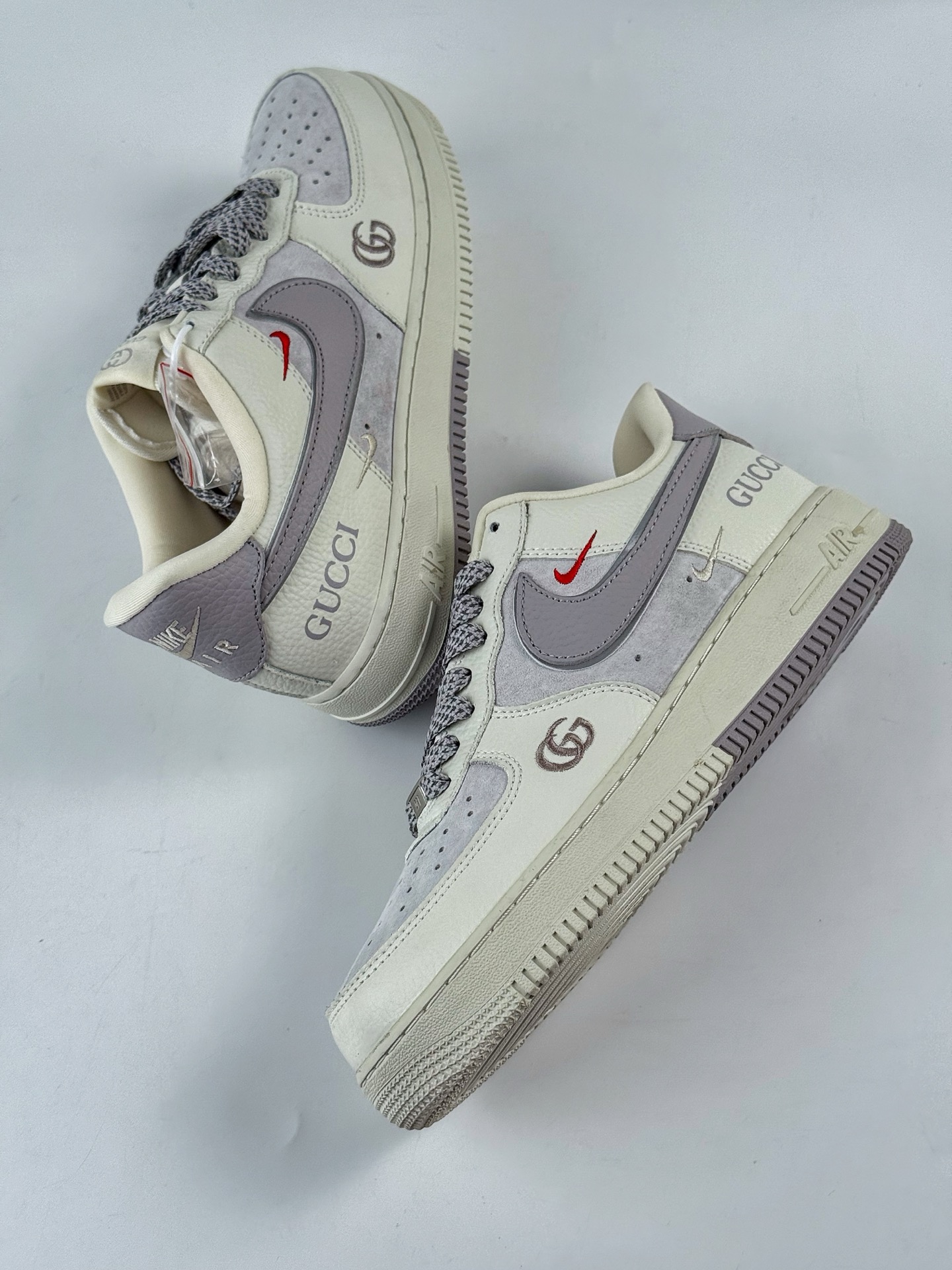 260 Nike Air Force 1 Low 07 x GUCCI 白灰双小勾满天星 YF9511-807