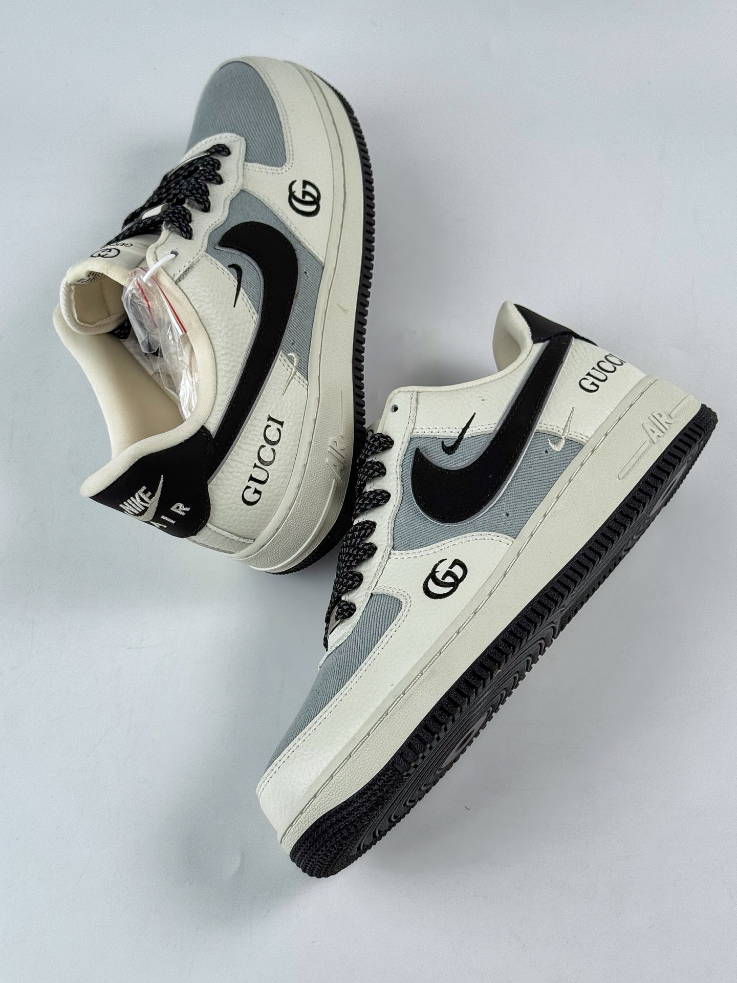 260 Nike Air Force 1 Low 07 x GUCCI 白灰双小勾满天星 YF9511-808-Chinese UA Cheap High Quatity Brand Clothes Bags handbags Sneakers wholesale wholesaler seller from China Factory suppliers Fashion Clothing Shoes best Quality Beautiful Price 260 Nike Air Force 1 Low 07 x GUCCI 白灰双小勾满天星 YF9511-808