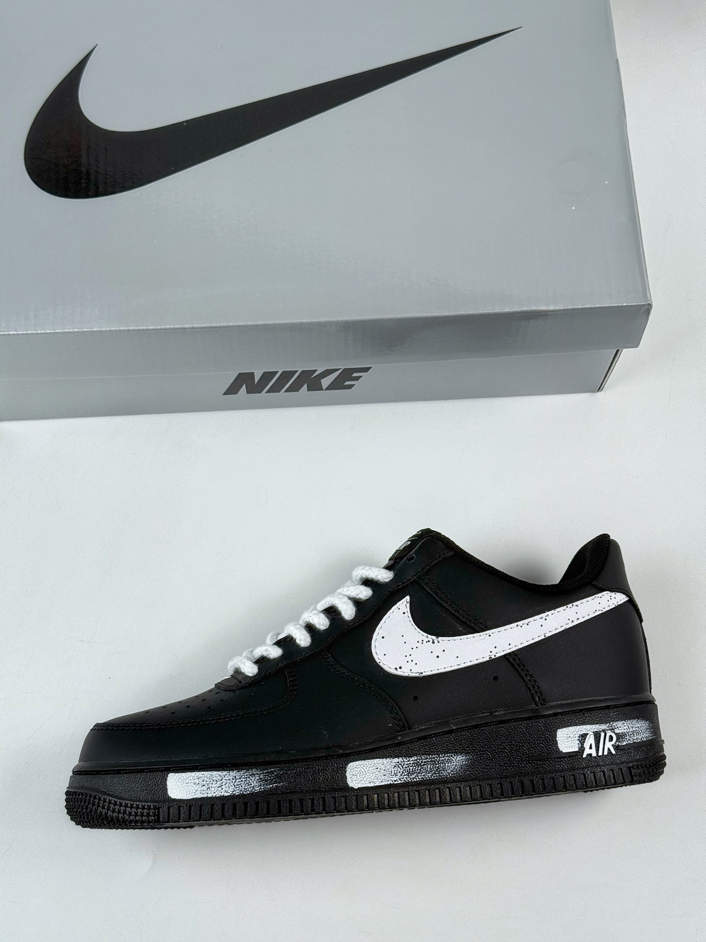 260 Nike Air Force 1 Low 07 暗影武士 泼墨礼袋 黑白 ZH0316-110