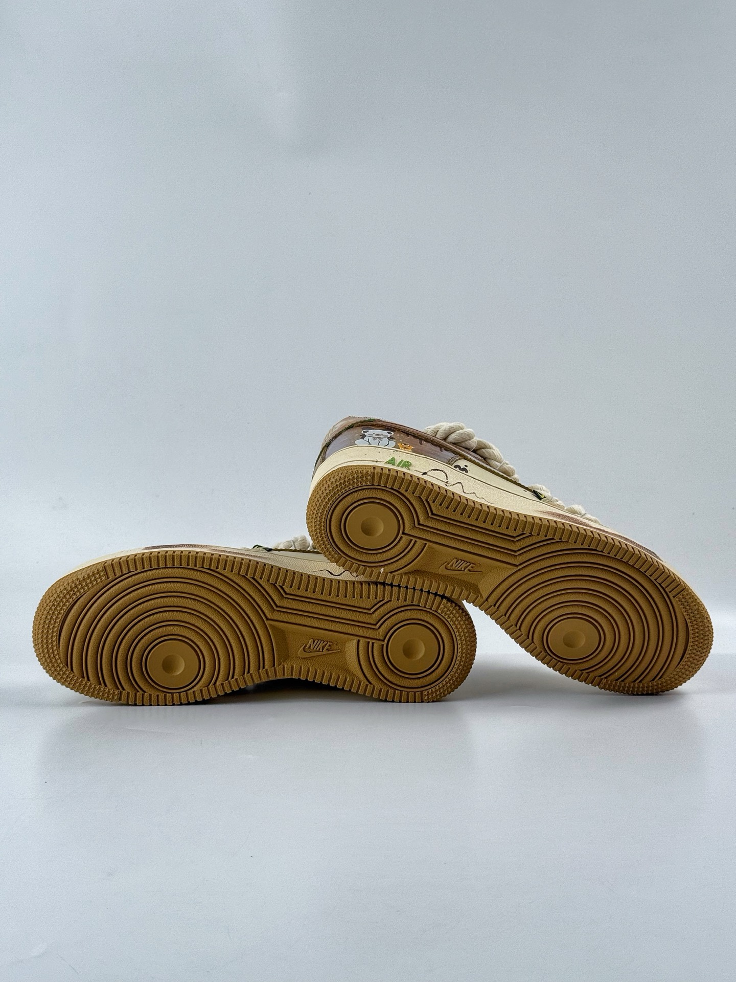 260 Nike Air Force 1 Low 07 绿棕小熊麻绳涂鸦 XL2321-666