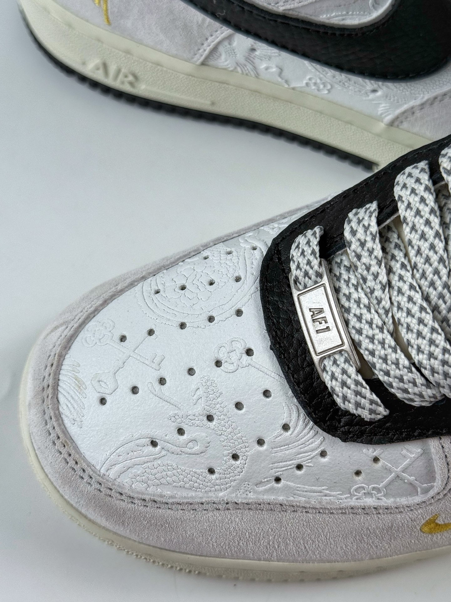 260 Nike Air Force 1 Low 07 x Stussy 灰白小勾满天星 YF9511-805