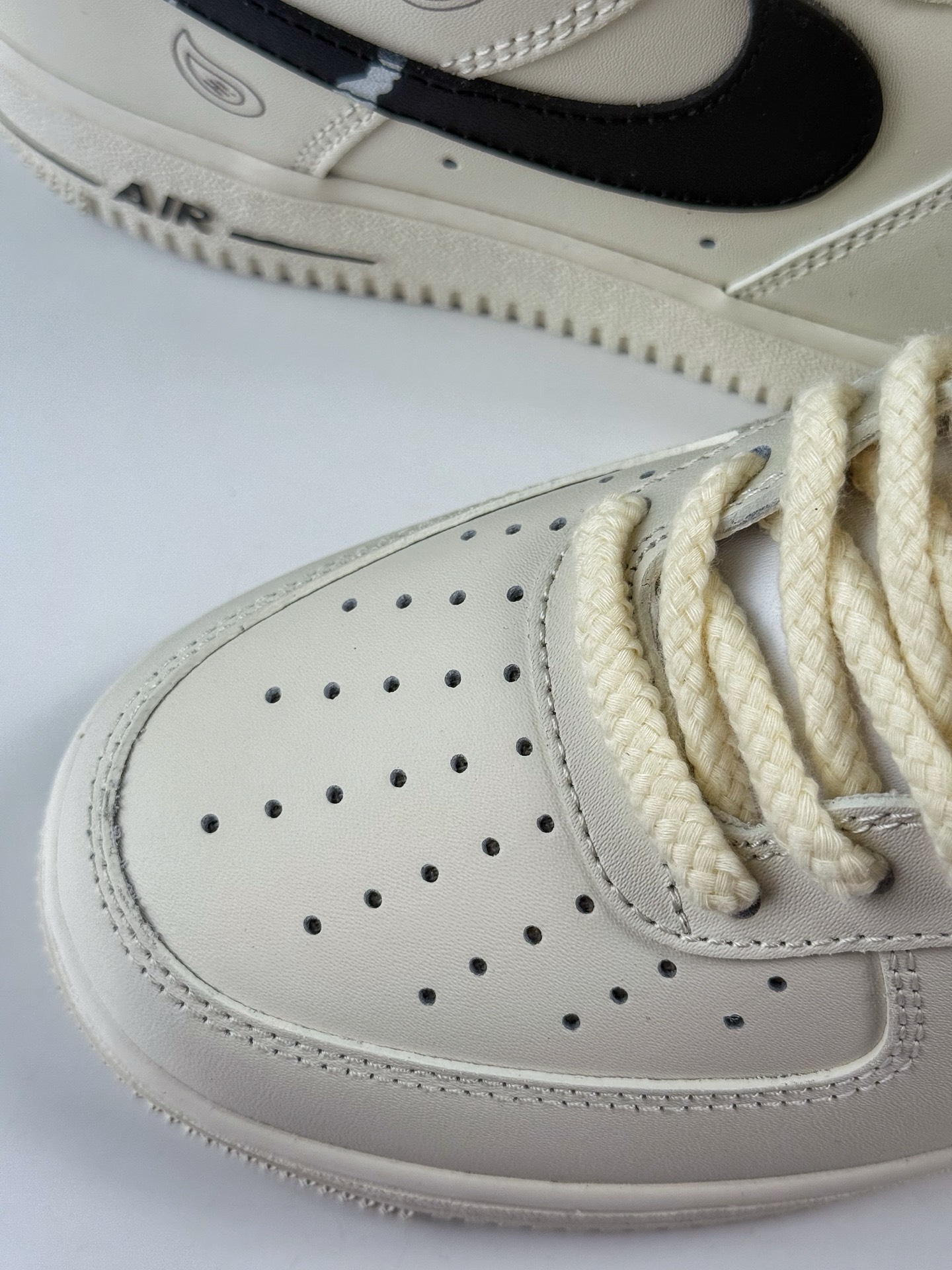 260 Nike Air Force 1 Low 07 佩斯利 皮革 WS 浸染涂鸦 米白 ZH0316-128