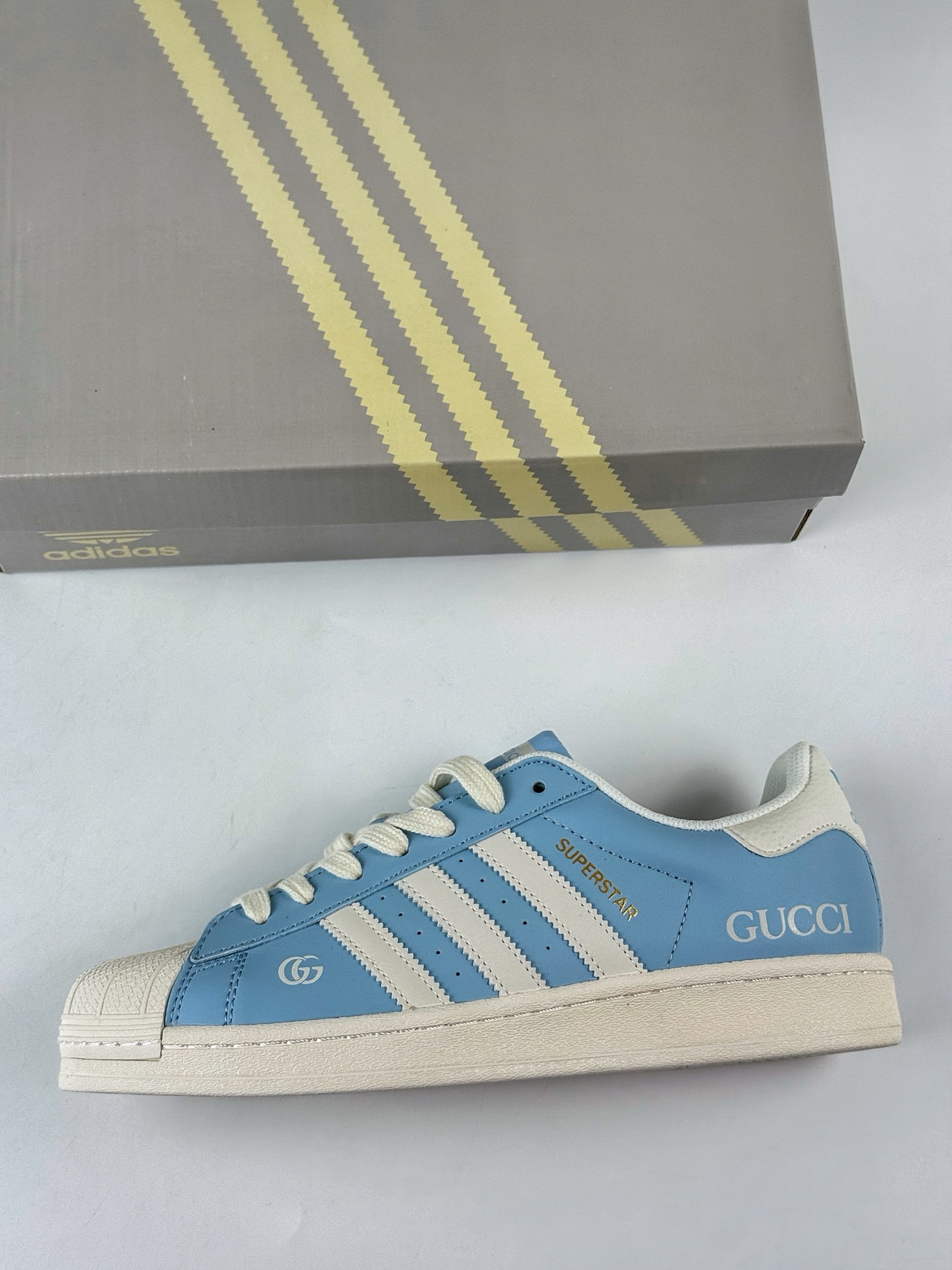 220 AD Originals Superstar x GUCCI 蓝白 SD6813