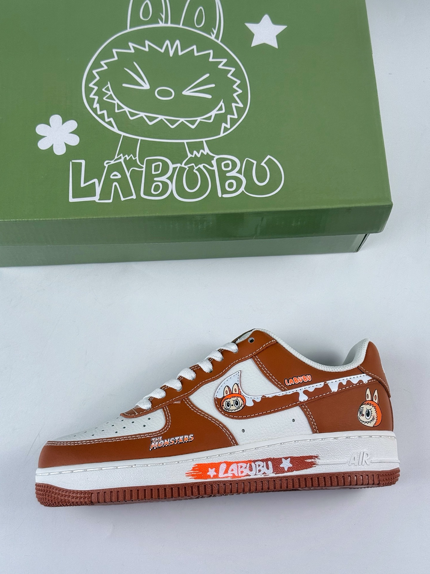 260 Nike Air Force 1 Low 07 x LABUBU 棕白 KJ5188-003