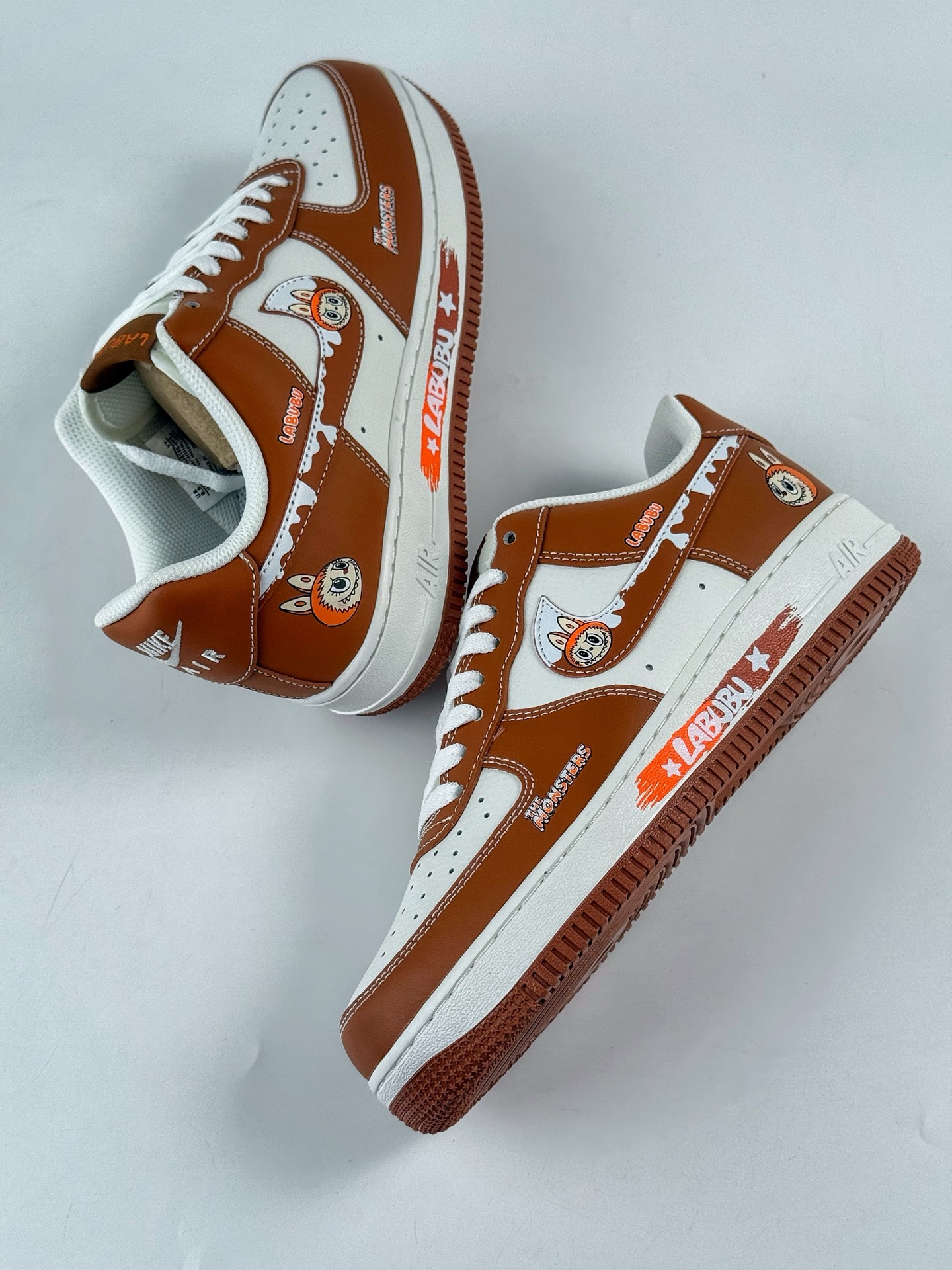 260 Nike Air Force 1 Low 07 x LABUBU 棕白 KJ5188-003