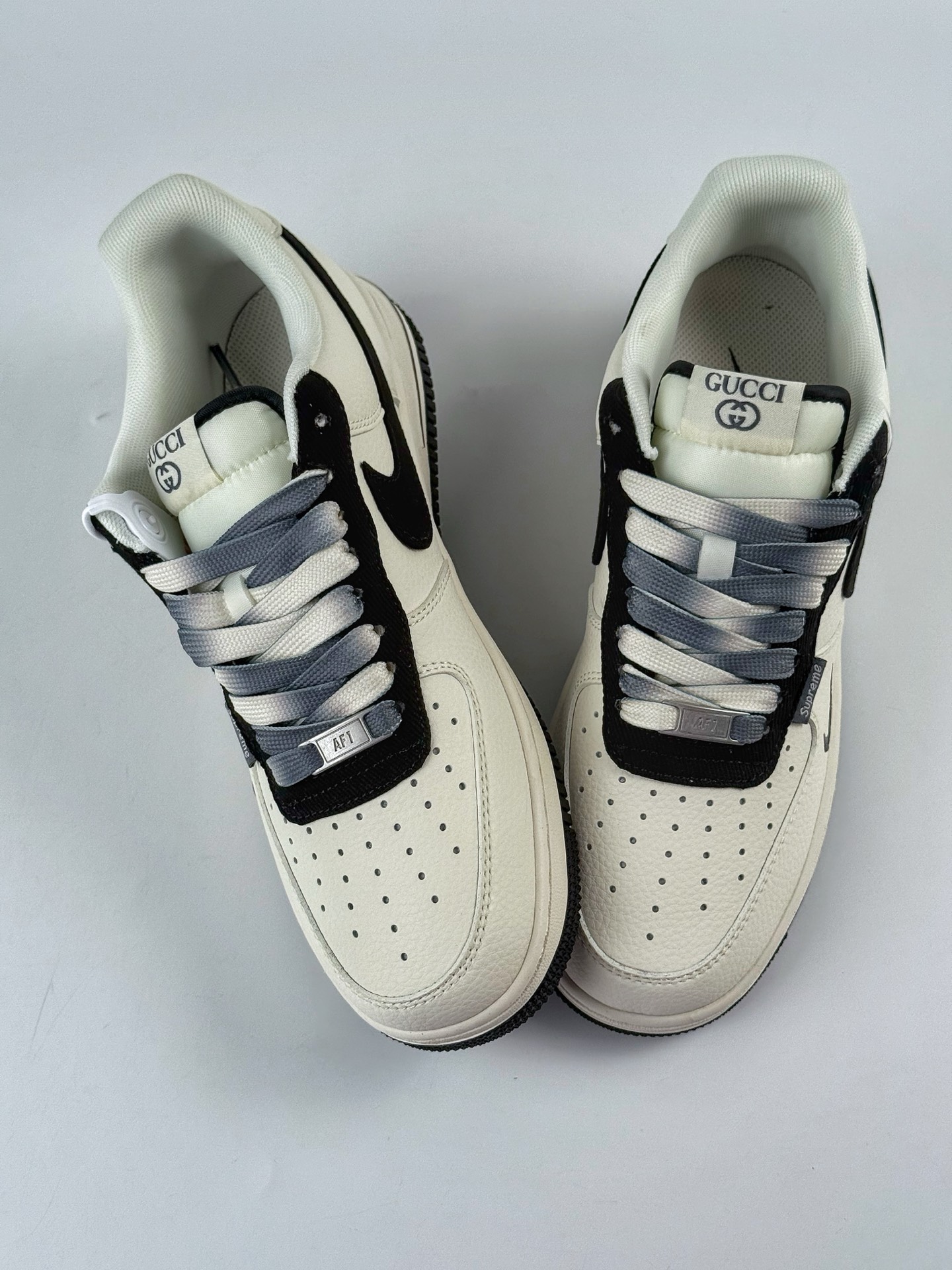 260 Nike Air Force 1 Low 07 x GUCCI 白黑小勾 XD2588-605