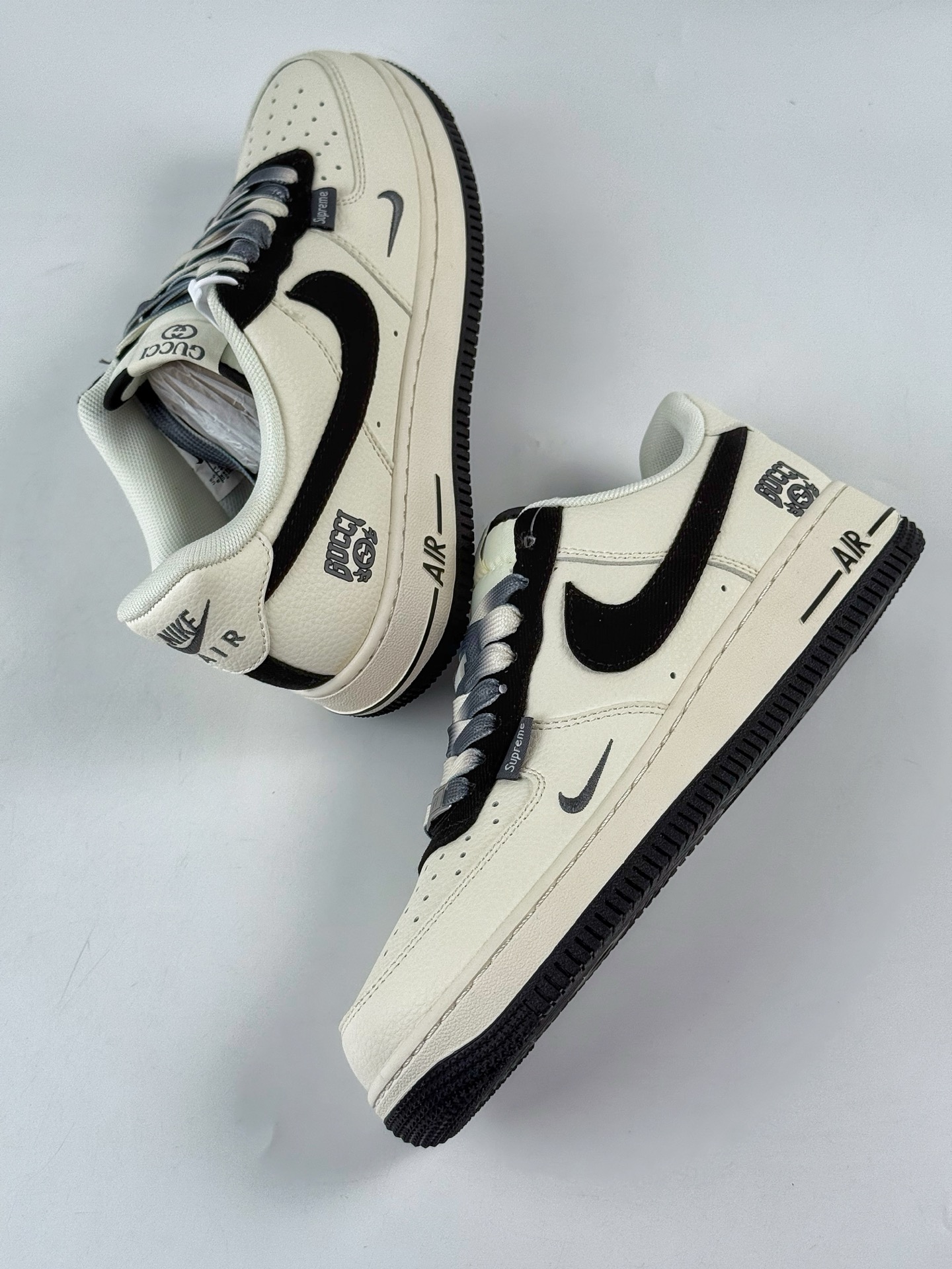 260 Nike Air Force 1 Low 07 x GUCCI 白黑小勾 XD2588-605