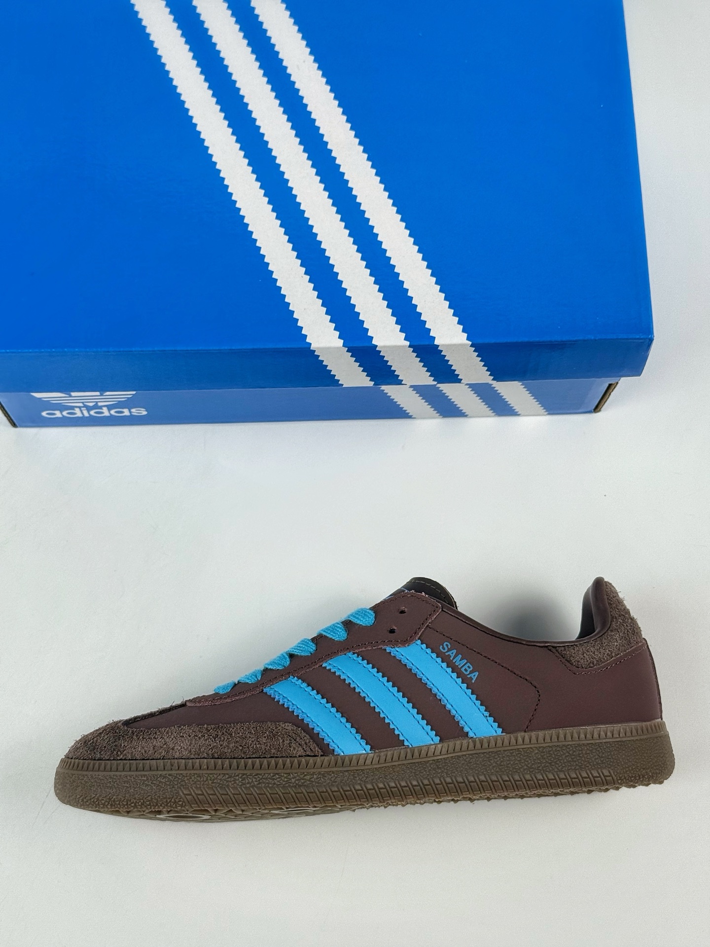 160 adidas originals Samba 棕蓝 JI2733