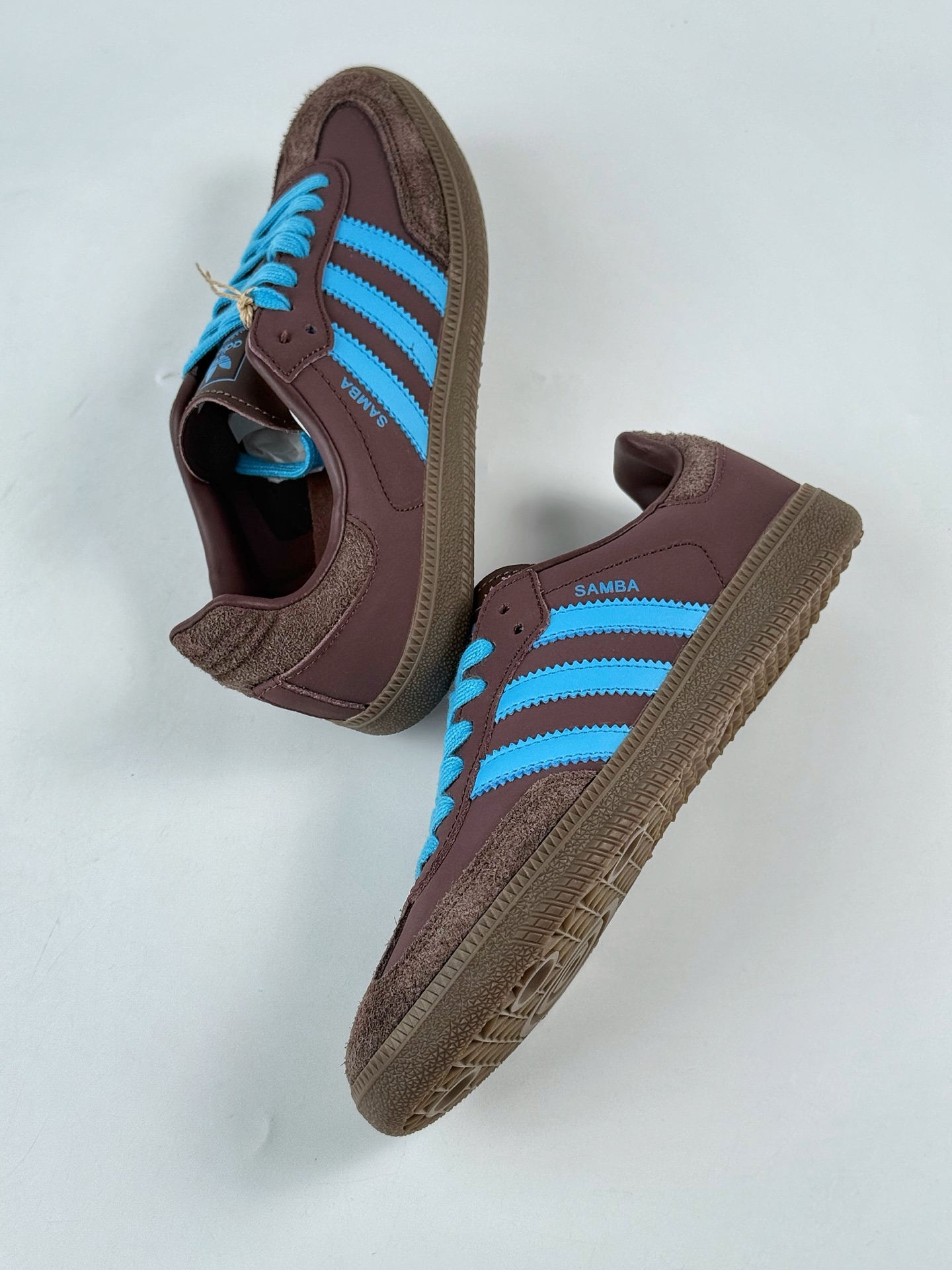 160 adidas originals Samba 棕蓝 JI2733
