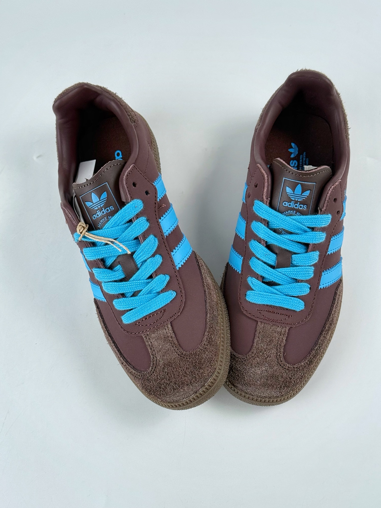 160 adidas originals Samba 棕蓝 JI2733