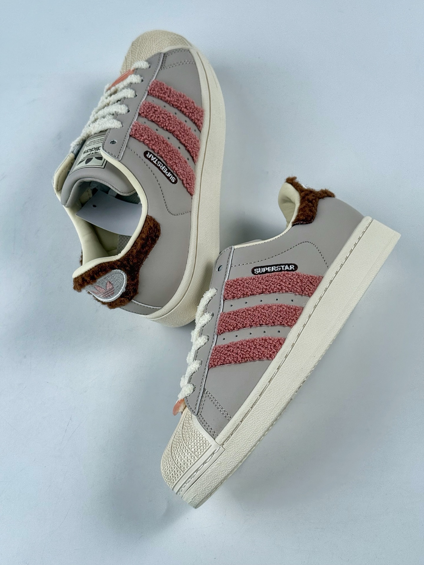 Adidas Originals Superstar 灰粉 JR6986