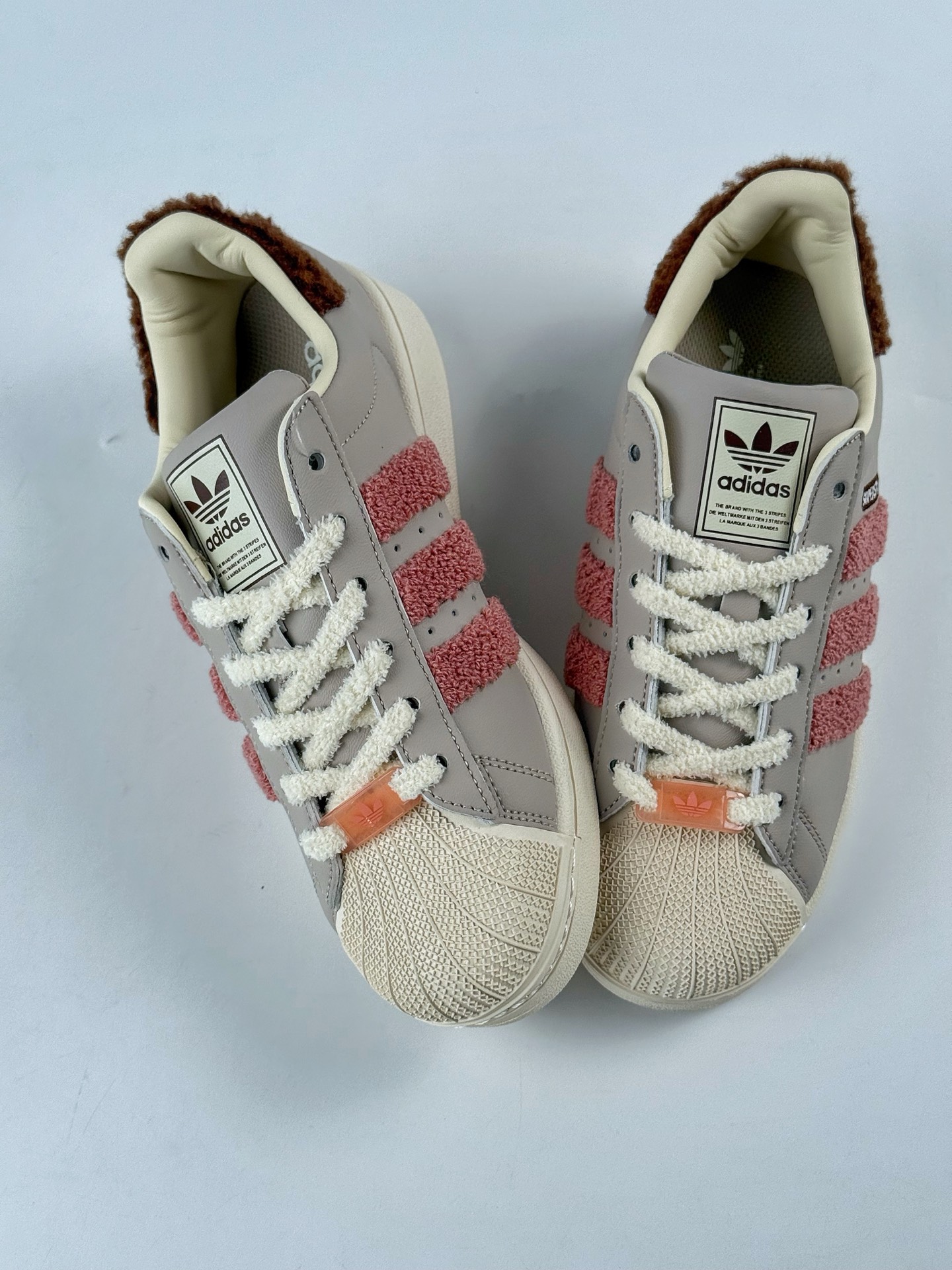 Adidas Originals Superstar 灰粉 JR6986