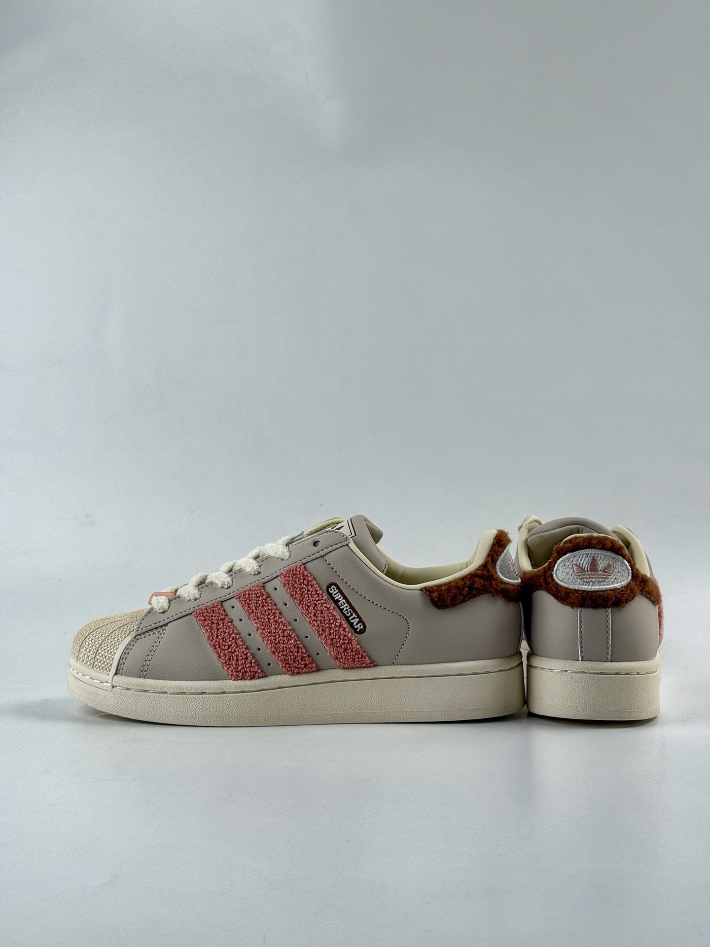 Adidas Originals Superstar 灰粉 JR6986
