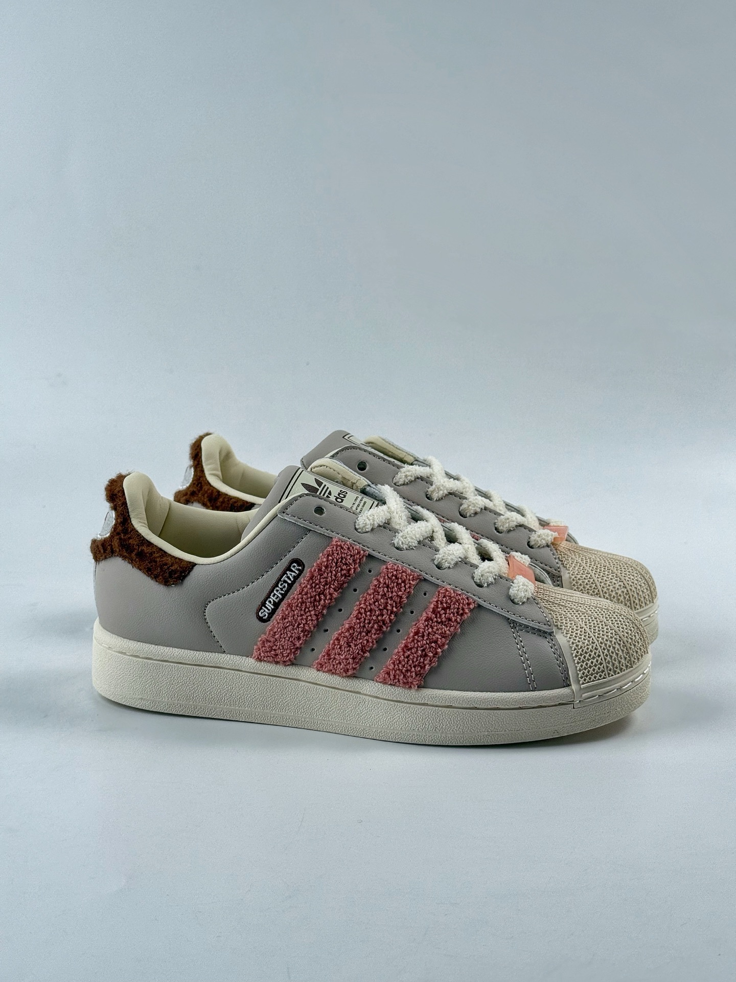 Adidas Originals Superstar 灰粉 JR6986