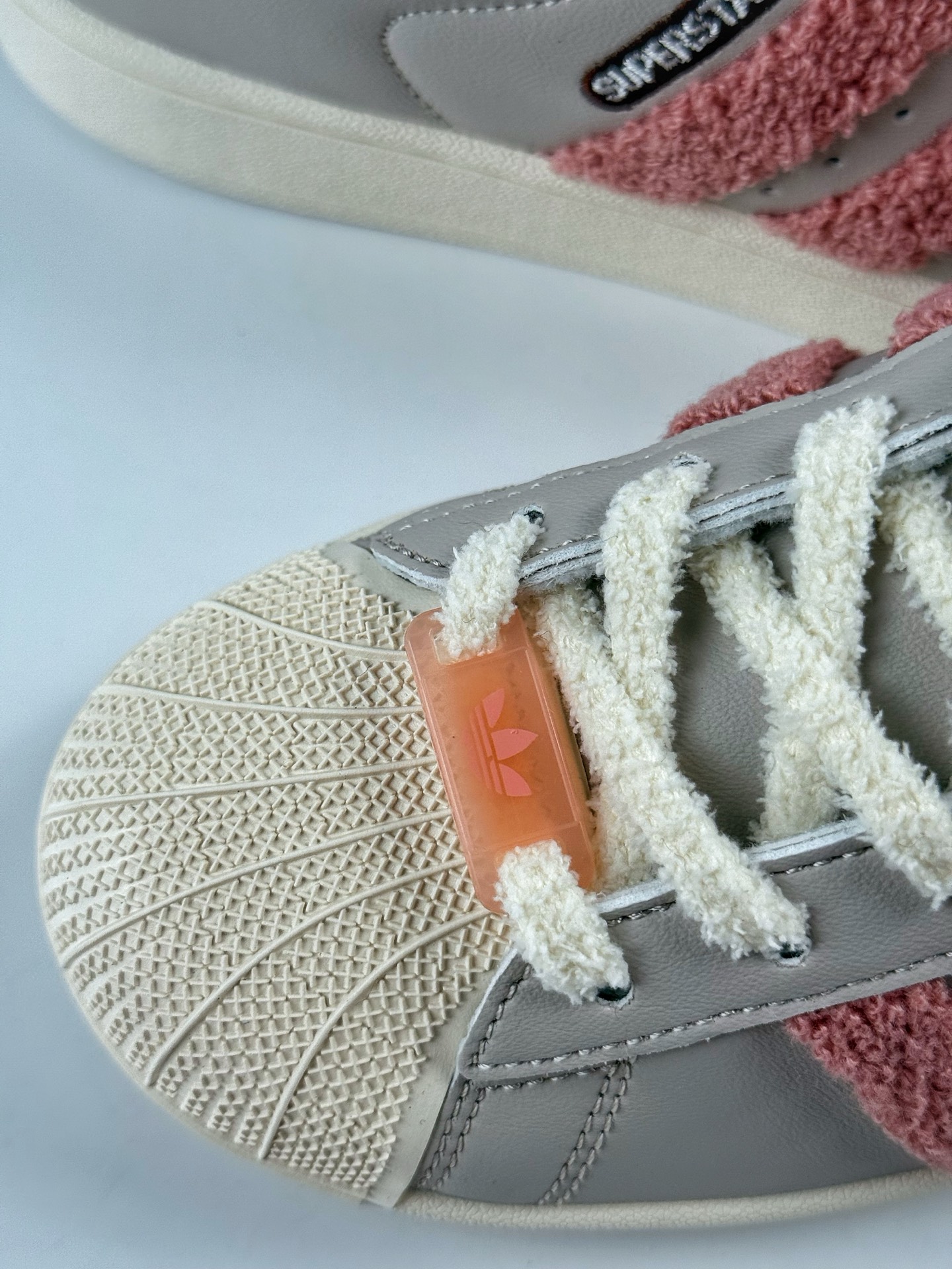 Adidas Originals Superstar 灰粉 JR6986