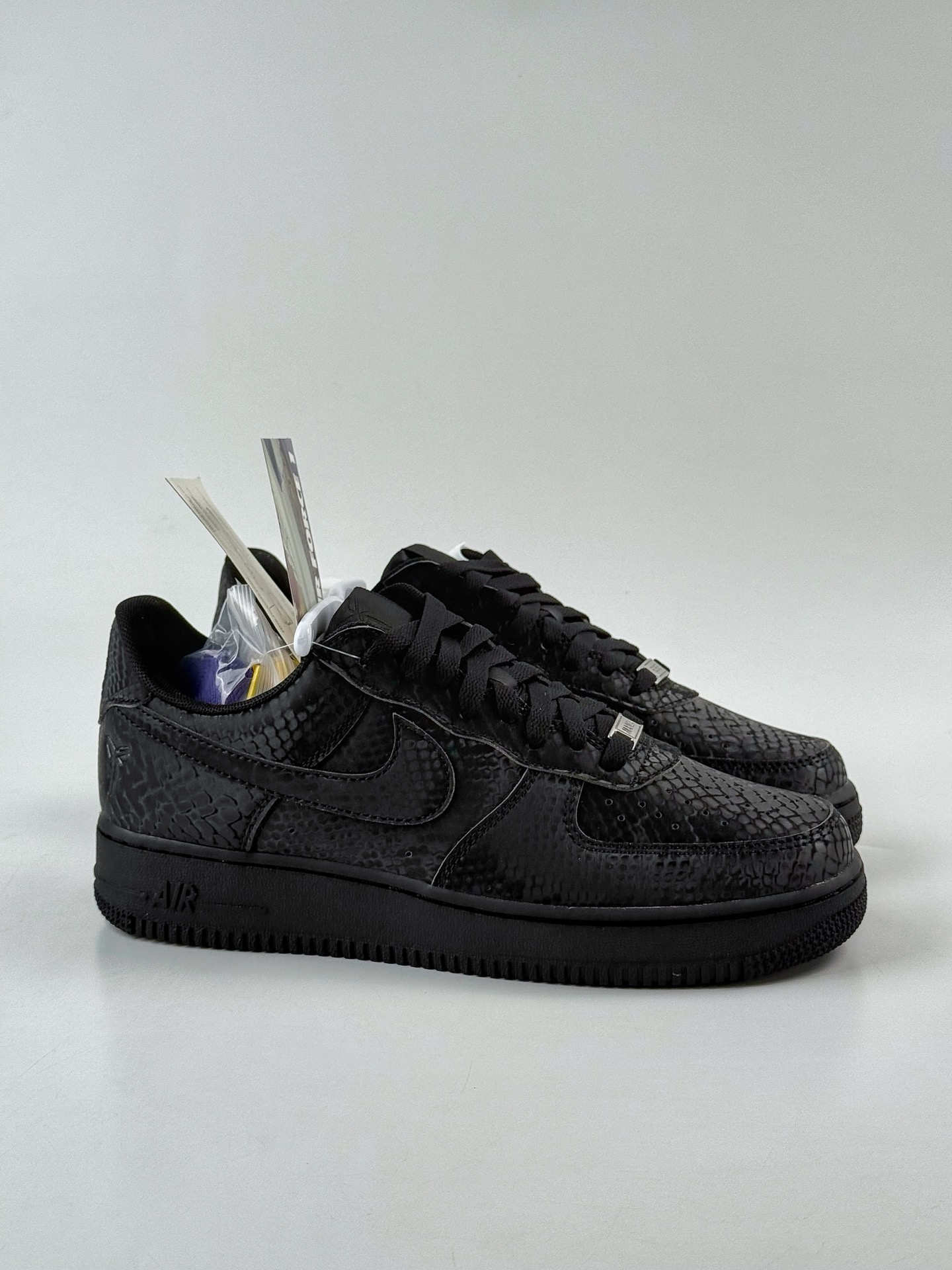Nike Air Force 1 Low 07 专属logo（曼巴蛇图案）黑色 IB0018-003