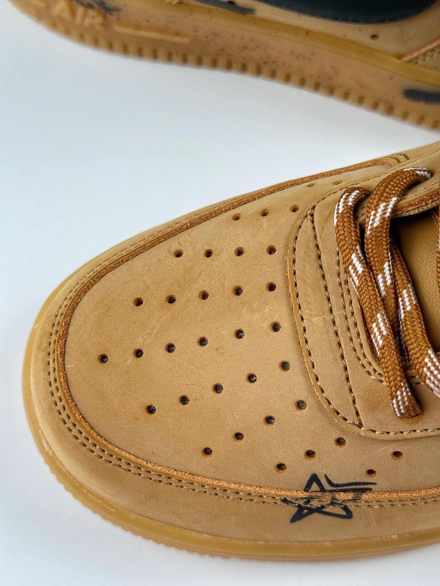 Nike Air Force 1 Low 07 BNK 暗黑街头 街头 个性 星星 笑脸 小麦色 CJ9179-700