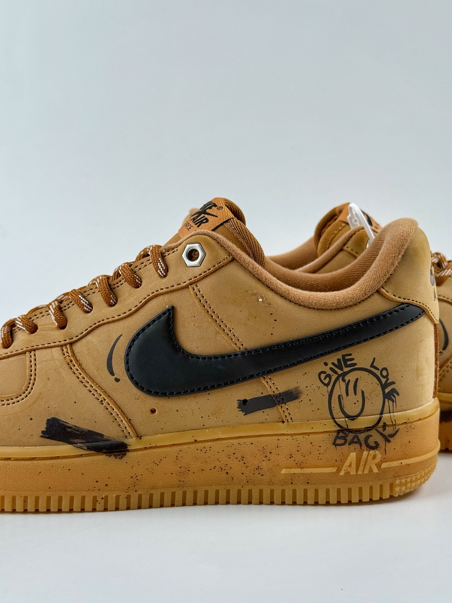 Nike Air Force 1 Low 07 BNK 暗黑街头 街头 个性 星星 笑脸 小麦色 CJ9179-700