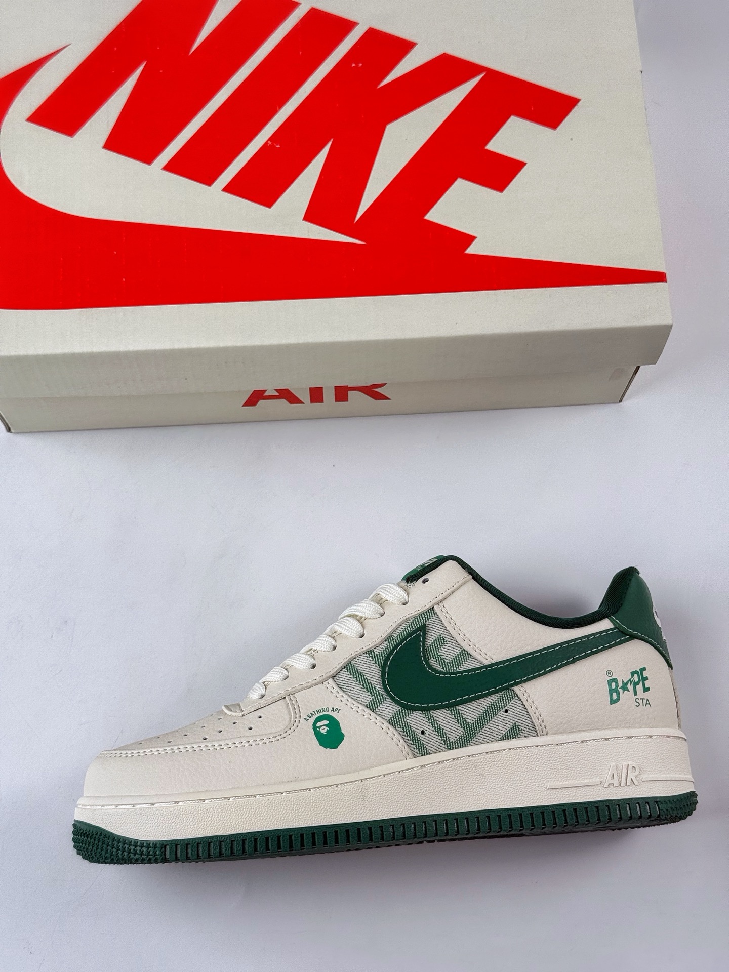 Nike Air Force 1 Low 07 x BAPE 白绿 DK0188-089