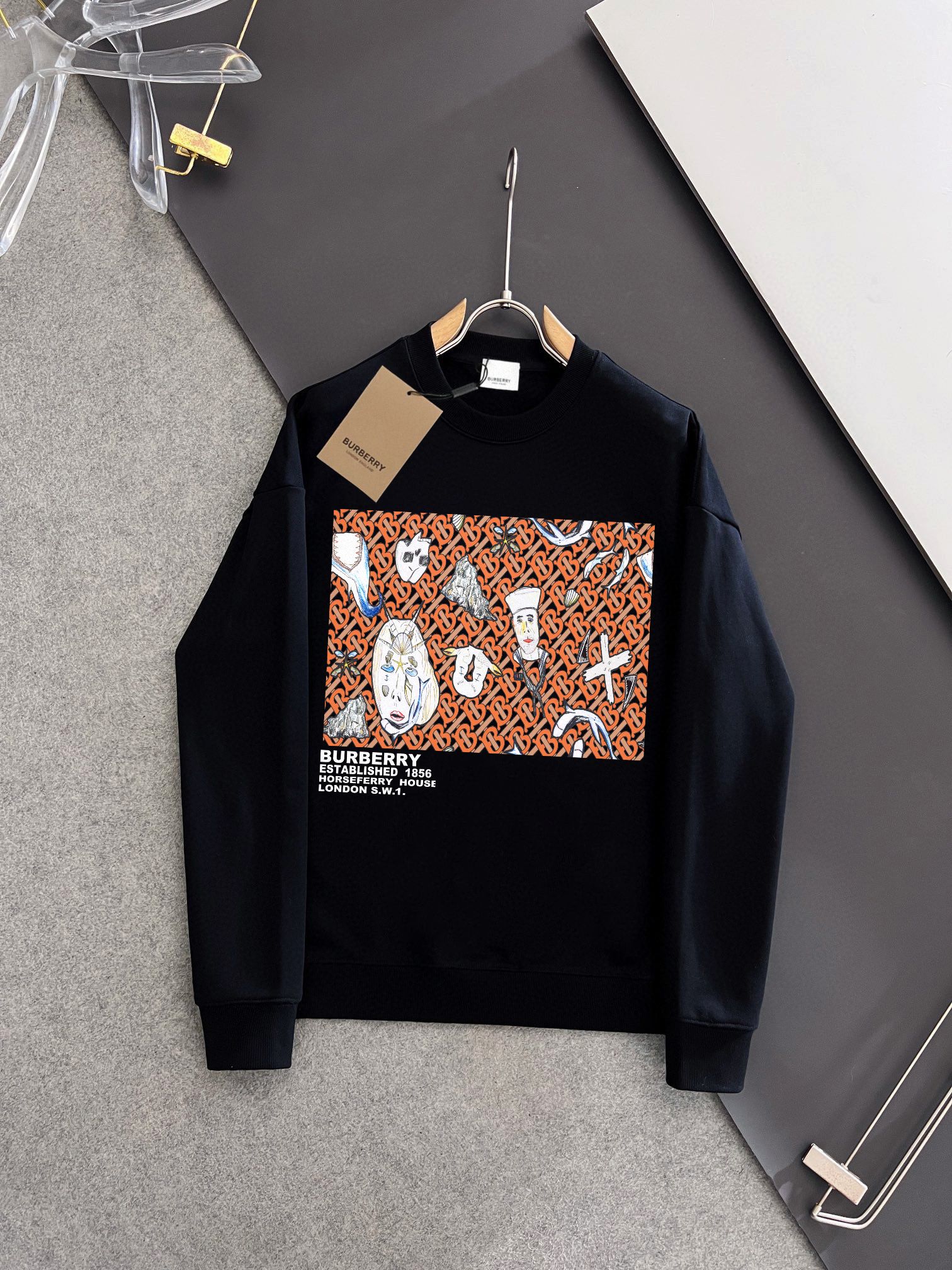 BURBERRY 巴宝莉 秋冬新款衛衣 - 定制420克毛圈素材の男女共用デザイン