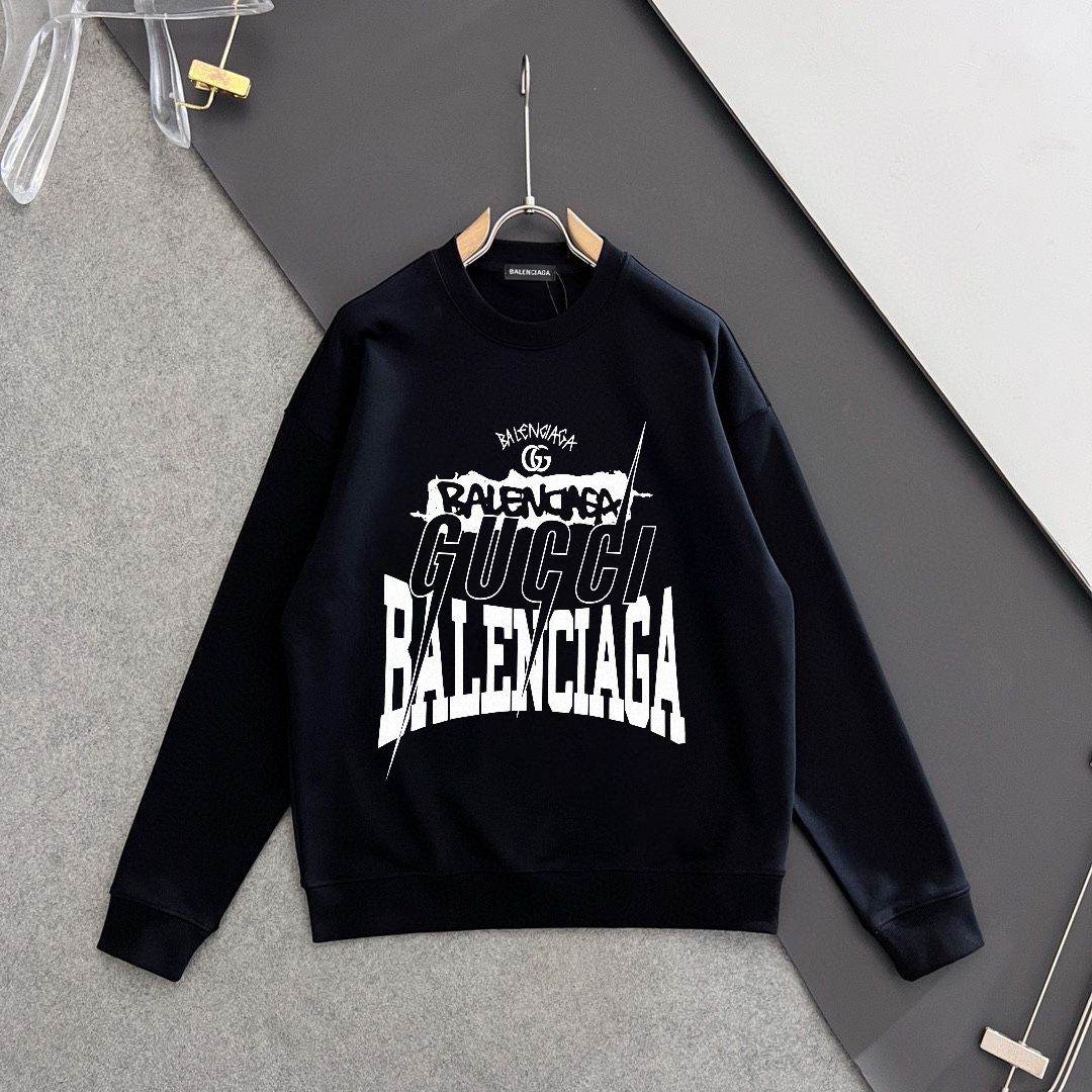 BALENCIAGA 秋冬新作 スウェットシャツ 男女共通 微広シルエット