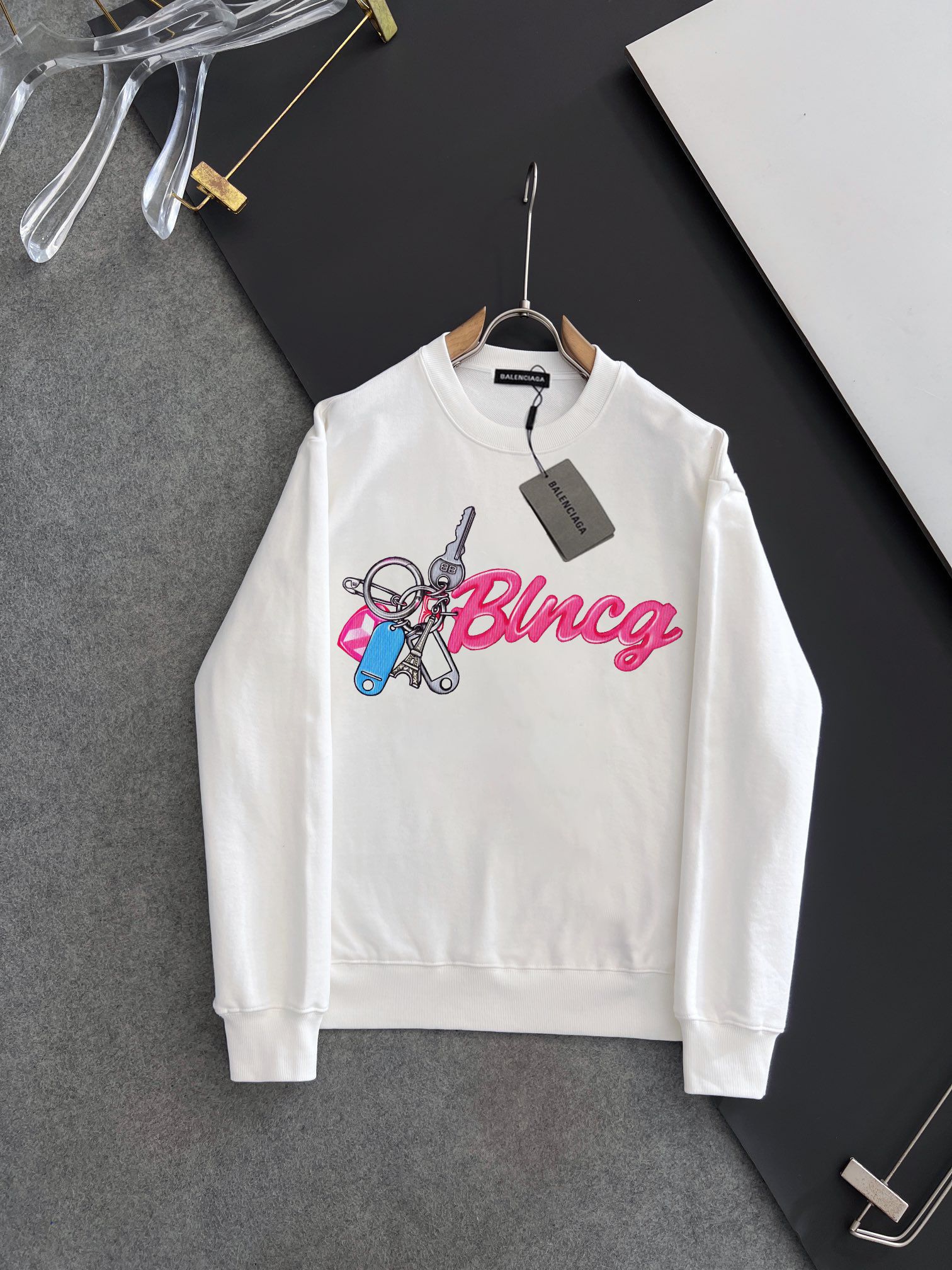 BALENCIAGA 秋冬新款衛衣 メンズ・レディース対応 クラシックデザイン