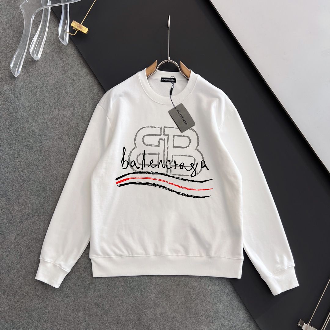 バレンシアガ 秋冬新款衛衣 クラシックデザイン 男女兼用