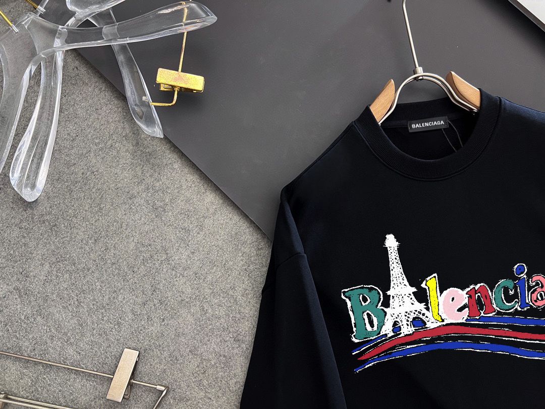 BALENCIAGA 秋冬新款衛衣 - インポートデジタルプリント・420g厚手素材