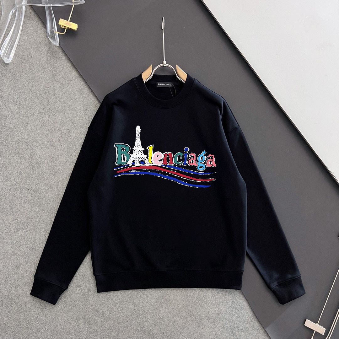 BALENCIAGA 秋冬新款衛衣 - インポートデジタルプリント・420g厚手素材