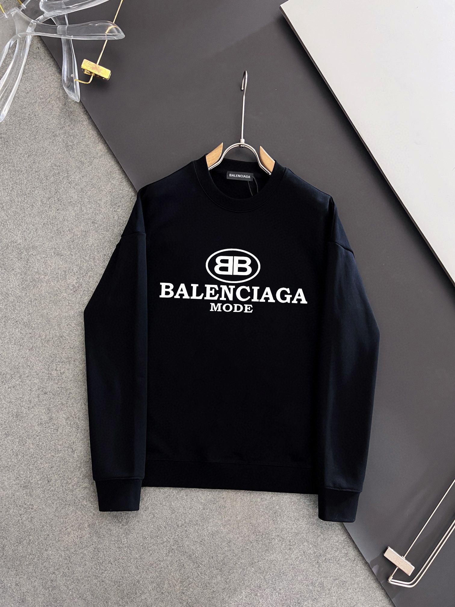 BALENCIAGA 秋冬新款衛衣 - インポート数码印花と420克毛圈生地