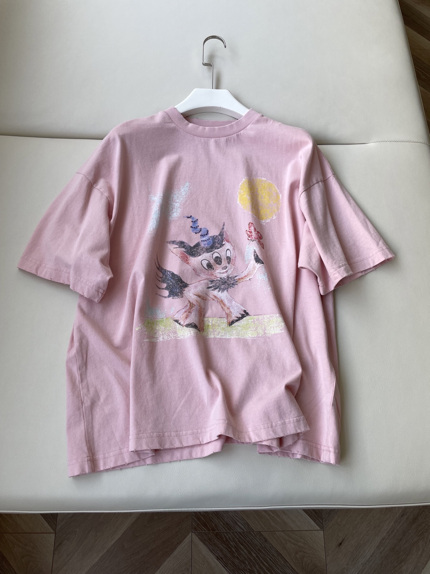 2025 We11done’s New T-Shirt: Hardcore Female Suit with Small Monster Images