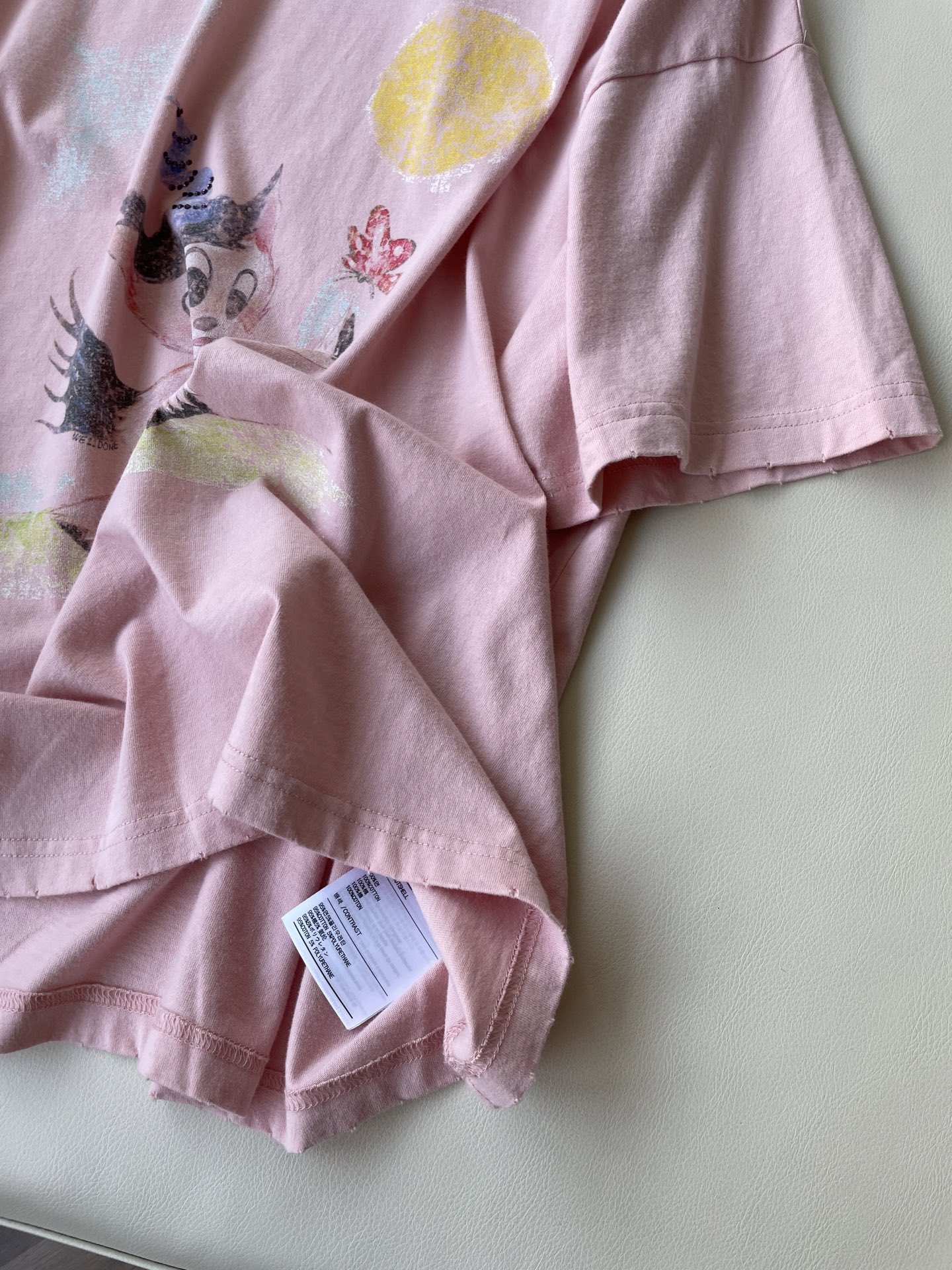 2025 We11done’s New T-Shirt: Hardcore Female Suit with Small Monster Images - 图片 5