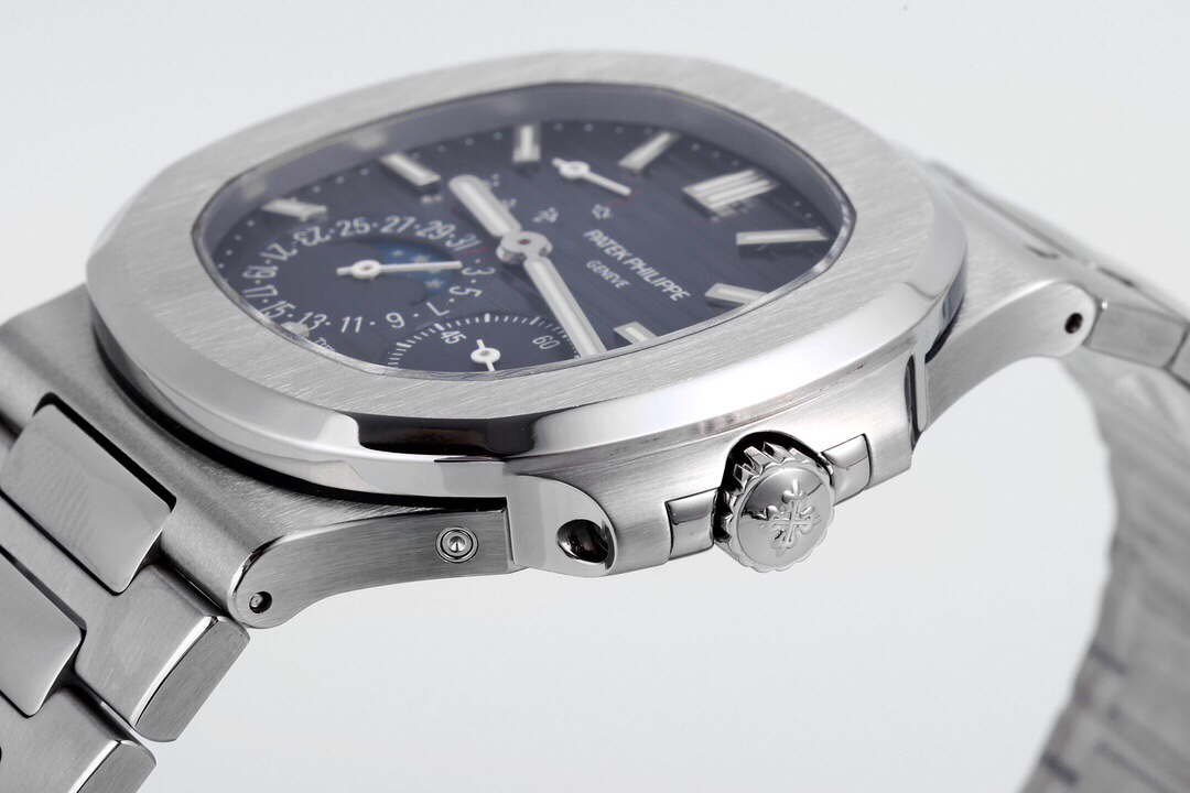 파텍필립 노틸러스 5712 문페이즈 멀티펑션 자동 블루 다이얼 PPF 공장 레플리카 44069 Patek Philippe 이미지 5