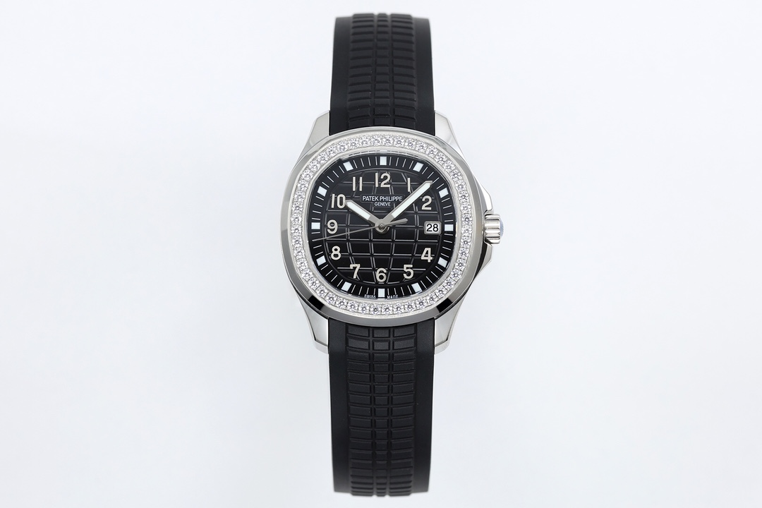 NO:741988,ZF continues to purchase the original 5267 watch, and independently disassembles and molds it. It perfectly restores the entire series of ATEK HILIE 5267 quartz watches, bringing the best replica products and the ultimate experience on the entire network. [Strap Buckle] 1. Made of the same natural composite rubber (Troical) material as the original, it is durable and wear-resistant, and can resist seawater erosion and ultraviolet radiation.  2. A perfect clone of the Aquanaut’s classic folding clasp, even the very small corners are chamfered to ensure the comfort of the original. [Case] 1. The size of the watch is 38.8mm. The rounded octagonal case is consistent with the original, maintaining the classic shape and exquisite polishing. 2. The screw-in handle design and solid bottom cover are consistent with the original.  3. The bezel is inlaid with 46 top-grade Swarovski crystals (1 carat in total) [Movement] Swiss quartz movement modified from Cal.E23-250SC movement. Stable running time, long-lasting battery life, and extremely cost-effective.,,swarovski19860909ZF继续购入原装--5267腕表,独立拆解开模.完美还原ATEK HILIE--5267全系列石英腕表,带来全网最佳的复刻产品和极致体验.【表带 扣】 1.采用与原装一致的天然复合橡胶（Troical）材质,经久耐磨,可抵抗海水侵蚀和紫外线辐射. 2.完美克隆Aquanaut经典式折叠式表扣,即使在非常细小的拐角处上也做有倒角润饰,确保还原正品般的舒适感.【表壳】 1.腕表尺寸38.8mm 圆润的八角形表壳与原装一致,保持着经典的造型和精湛的打磨. 2.旋入式把头设计和实心底盖吻合与原版, 3.表圈镶嵌46颗顶级施华洛世奇水晶（共计1克拉）【机芯】瑞士石英机芯改Cal.E23-250SC机芯.走时稳定,续航持久,性价比超高.,,swarovski,Watch