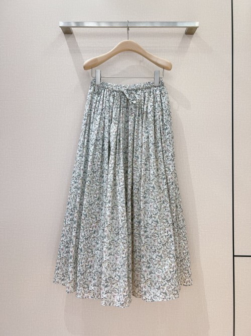 Dior-Inspired Dragonfly Butterfly Print Skirt, Elastic Waist, High Waist 1 Dior-Inspired Dragonfly Butterfly Print Skirt, Elastic Waist, High Waist