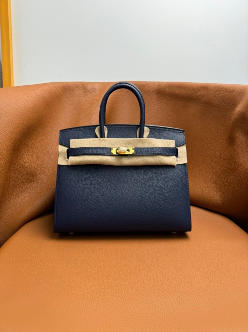Elegant Birkin 25cm/30cm Epsom Leather Handbag with Gold/Silver Hardware 1 Elegant Birkin 25cm/30cm Epsom Leather Handbag with Gold/Silver Hardware