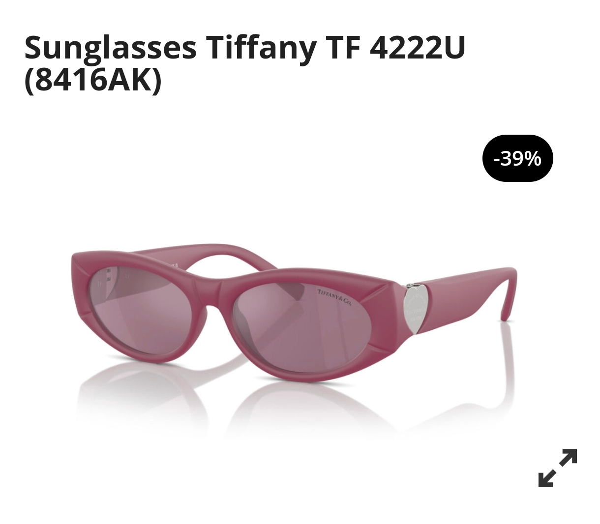  TIFFANY&Co.
MODEL：TF4222U
SIZE：56口17-140
