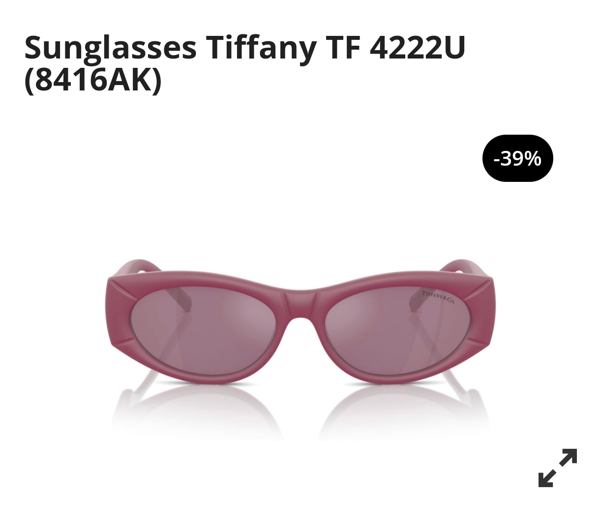  TIFFANY&Co.
MODEL：TF4222U
SIZE：56口17-140
