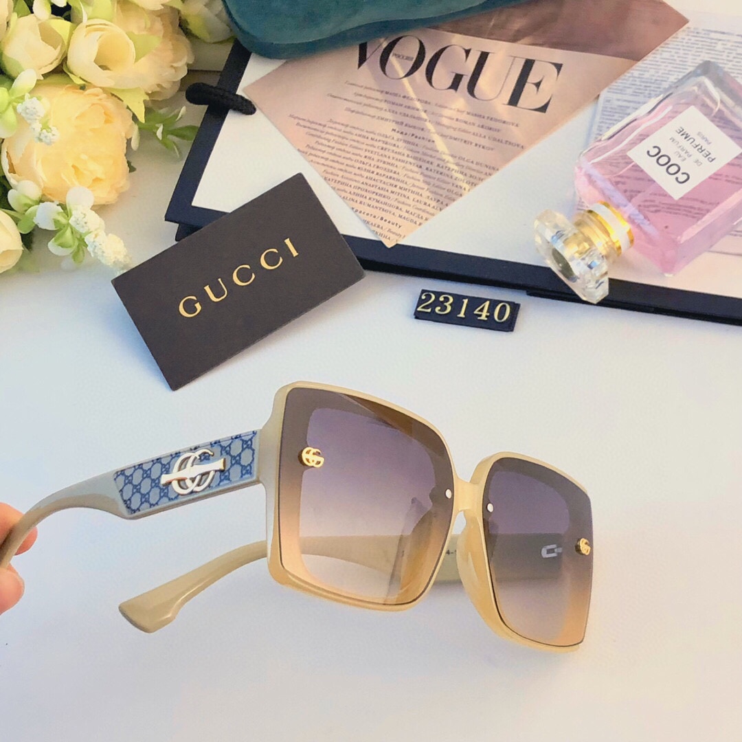 Gucci2024新款女士时尚太阳镜女眼镜大框经典墨镜韩版偏光镜街拍