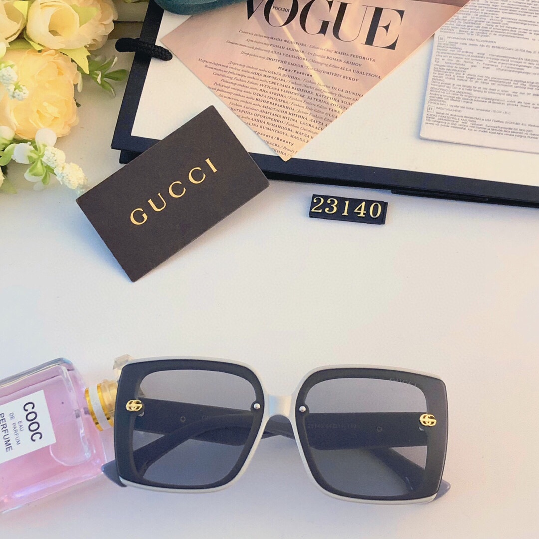 Gucci2024新款女士时尚太阳镜女眼镜大框经典墨镜韩版偏光镜街拍