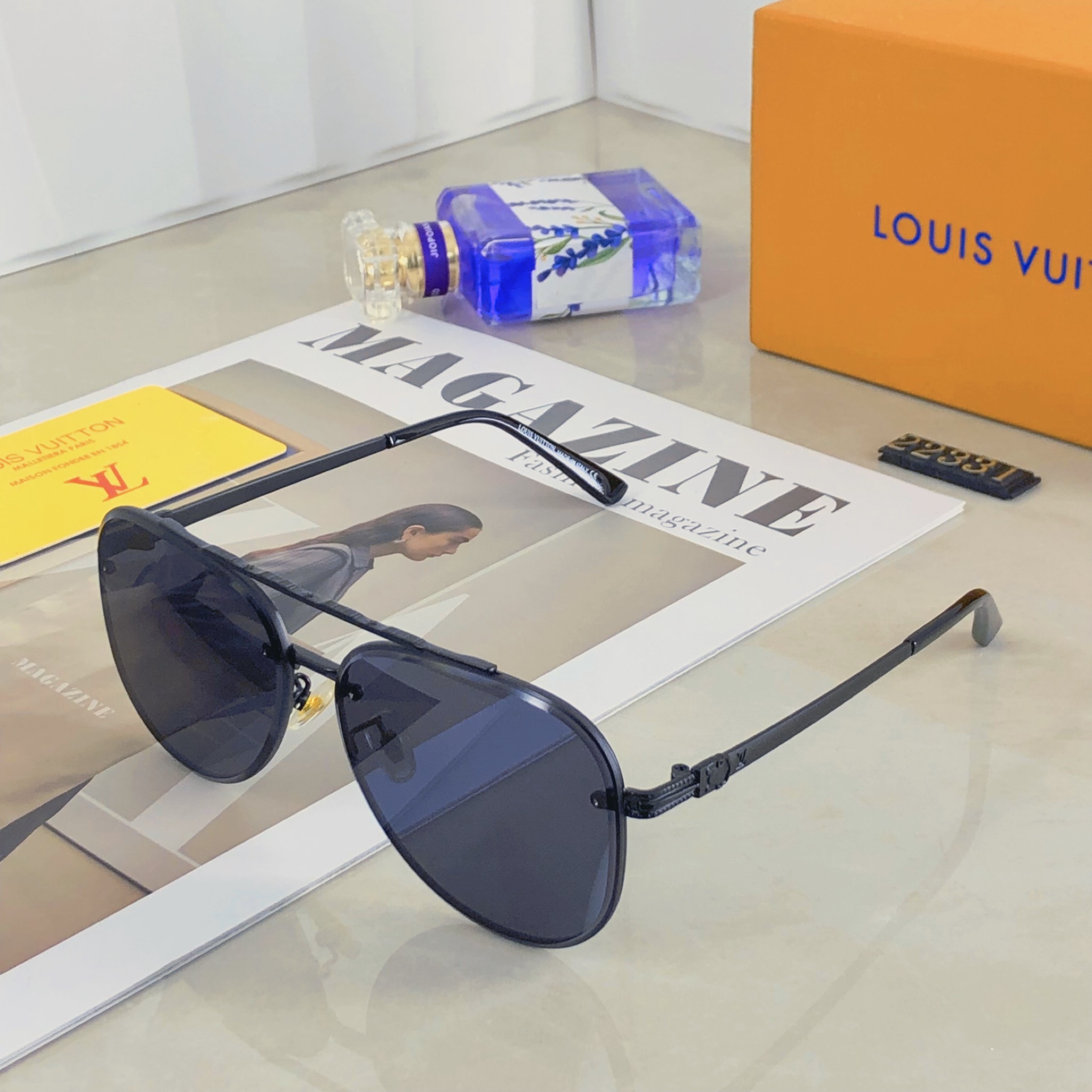 🔥🔥Louis Vuitto*飞行员痞帅大脸墨镜男士开车新款潮眼睛复古网红潮流太阳镜酷