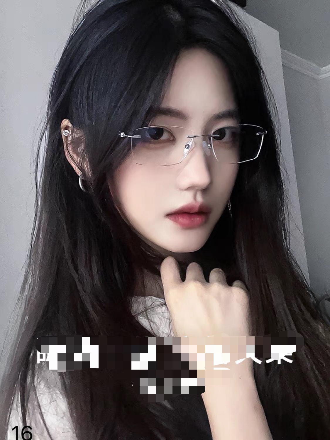 。。陈伟霆同款新款时尚眼镜框商务休闲无框光学近视眼镜架可配护目平光眼睛