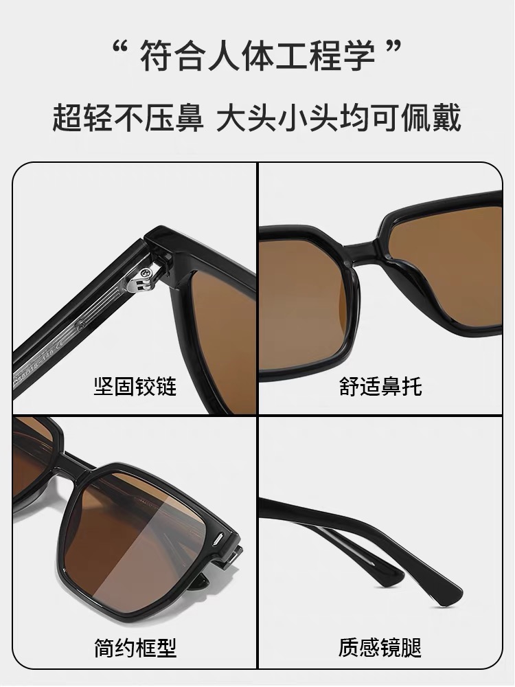 。。GUCC*2025新款墨镜女韩版复古百搭显瘦明星同款太阳眼镜男防紫外线眼睛