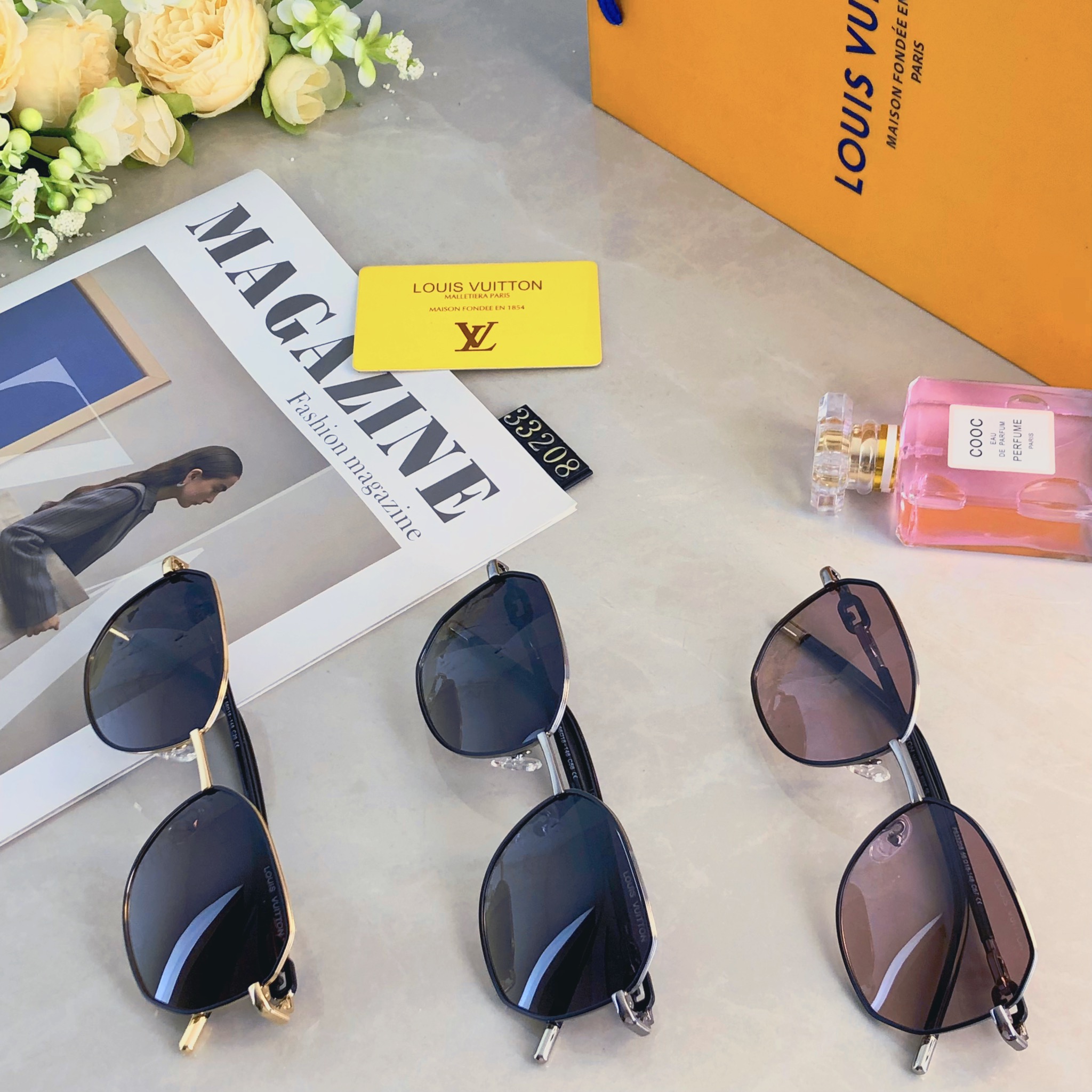 。。LOUISVUITTO*2025金属高级感大框圆脸显瘦墨镜女偏光防紫外线太阳镜