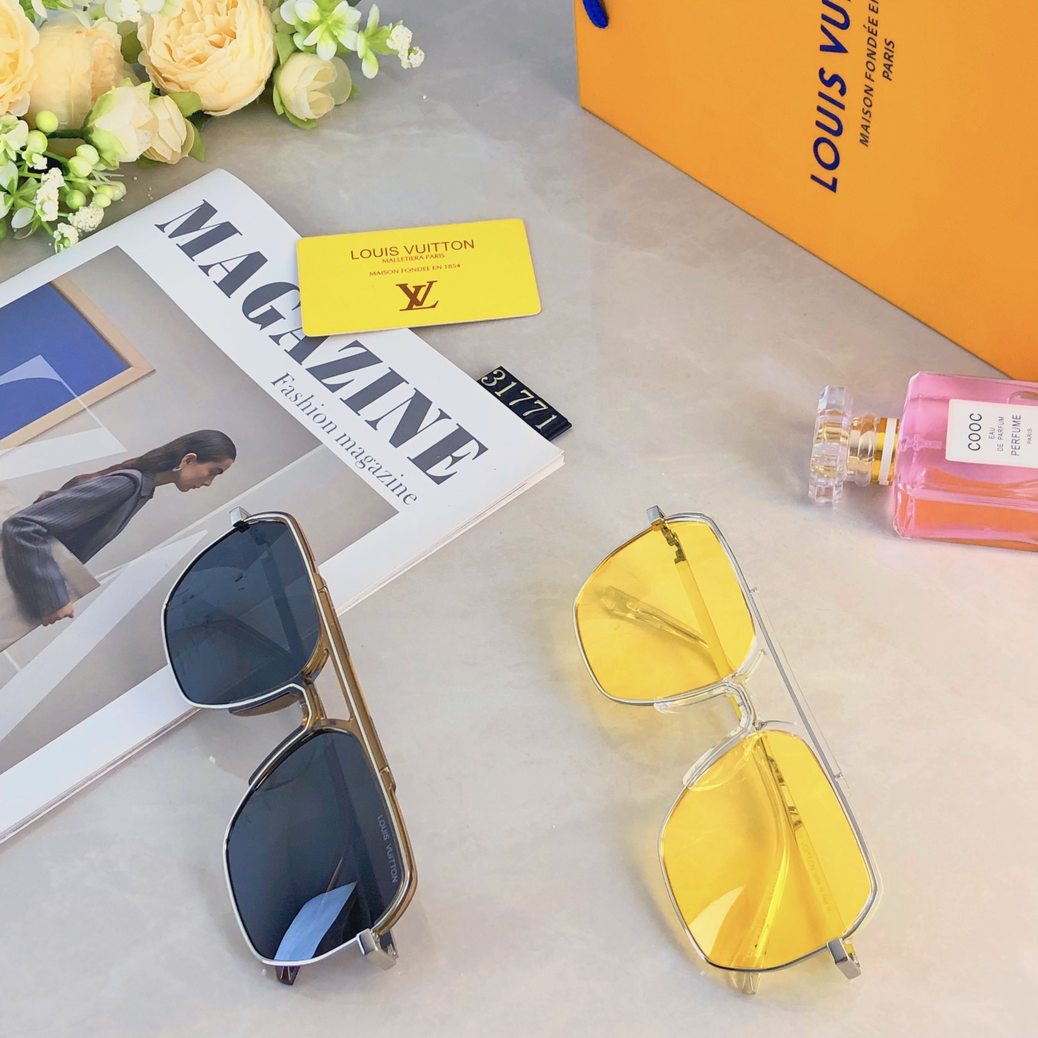 。。LOUISVUITTO*潮流连体双梁大框墨镜大脸显瘦防紫外线开车驾驶偏光太阳镜