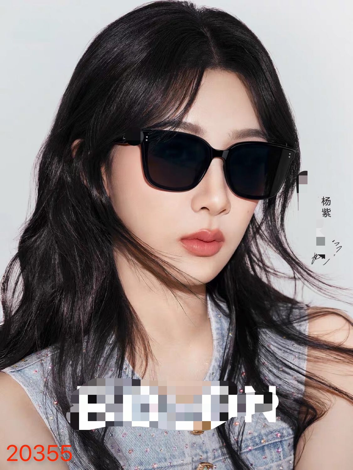 🔥🔥Chane*墨镜2025新款高级感ins复古时尚偏光猫眼太阳镜男防晒防紫外线