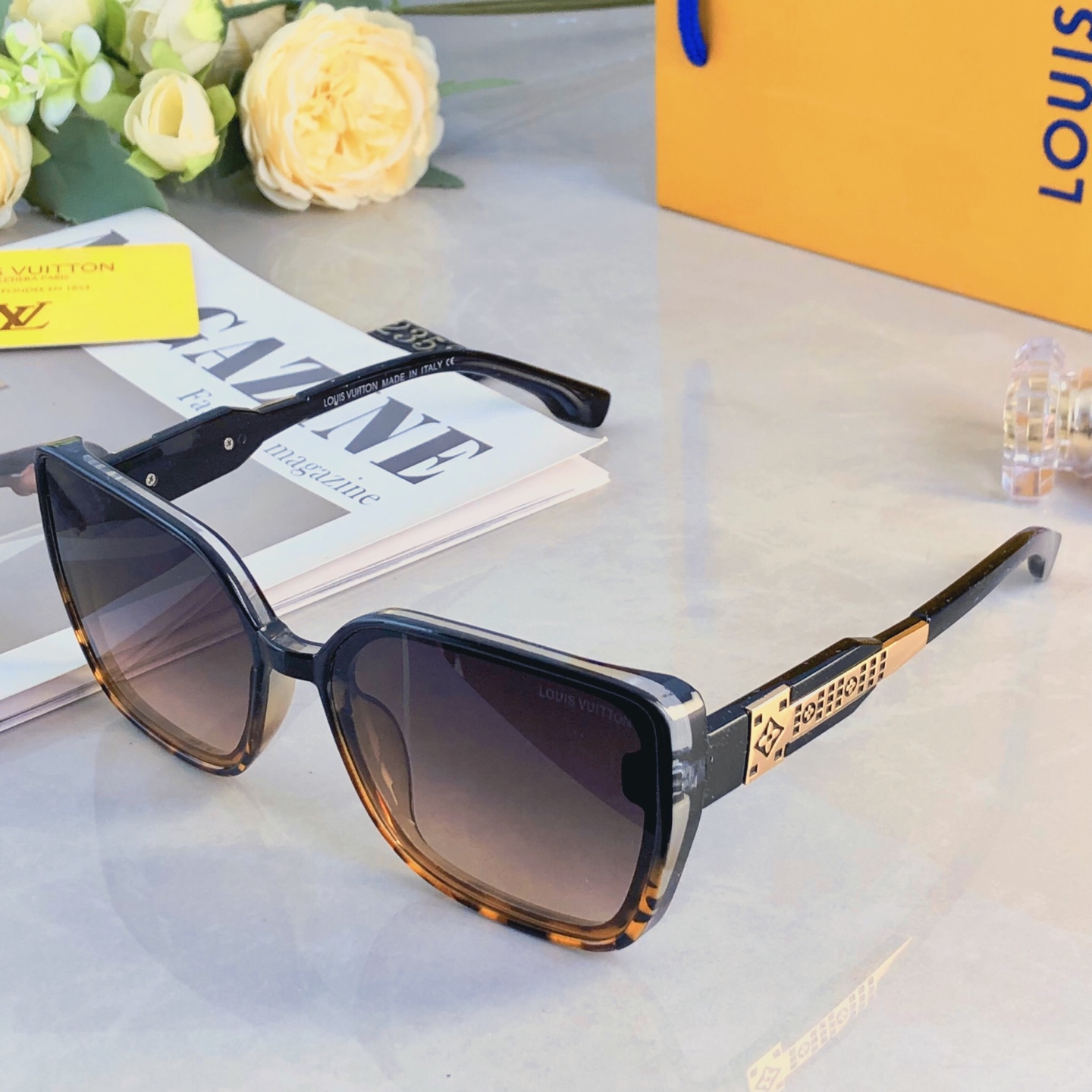 。。Louis vuitto*2026新款大框墨镜显瘦网红太阳镜气质女防紫外线开车眼镜