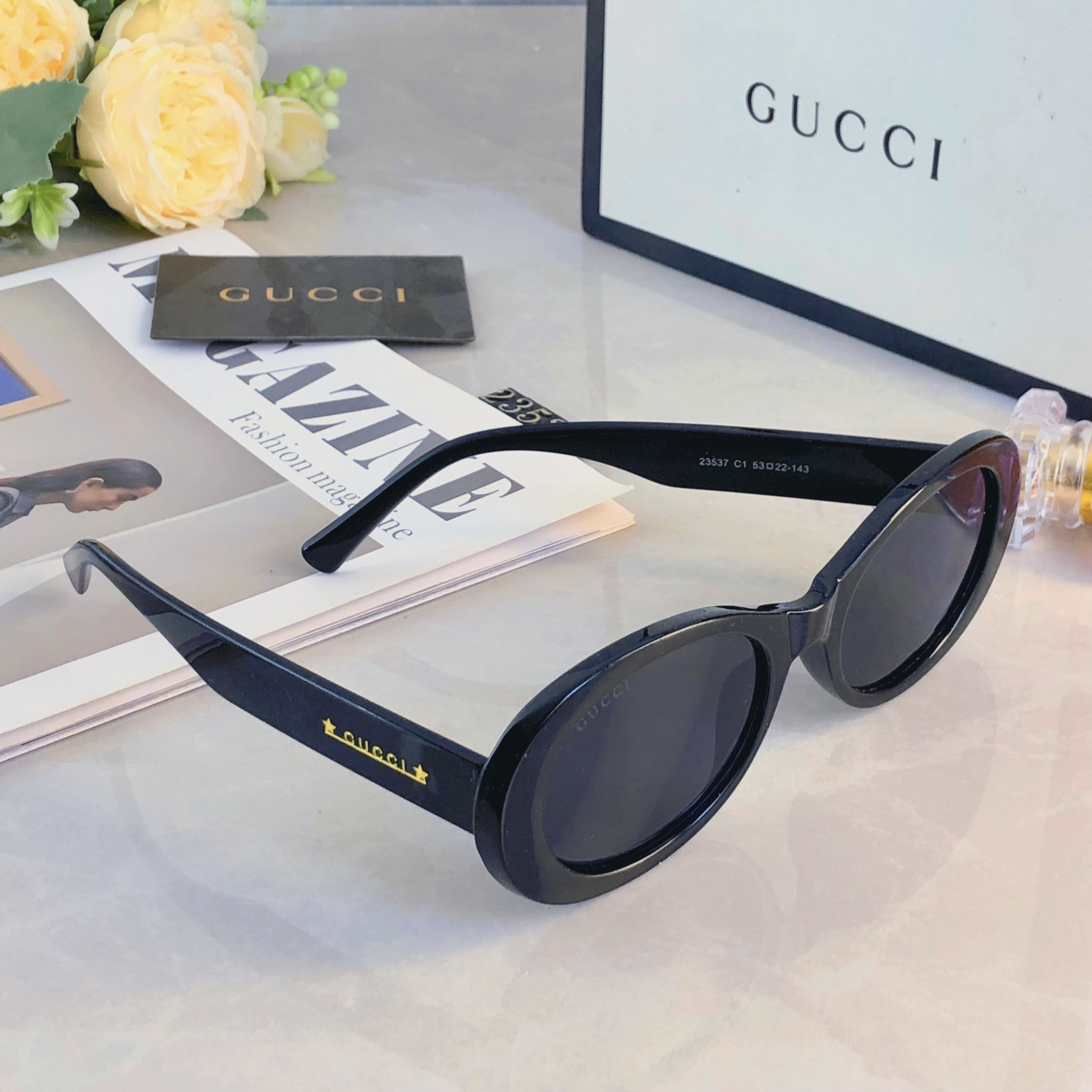 。。Gucc*太阳镜2026杨超越款女士时尚百搭防紫外线墨镜